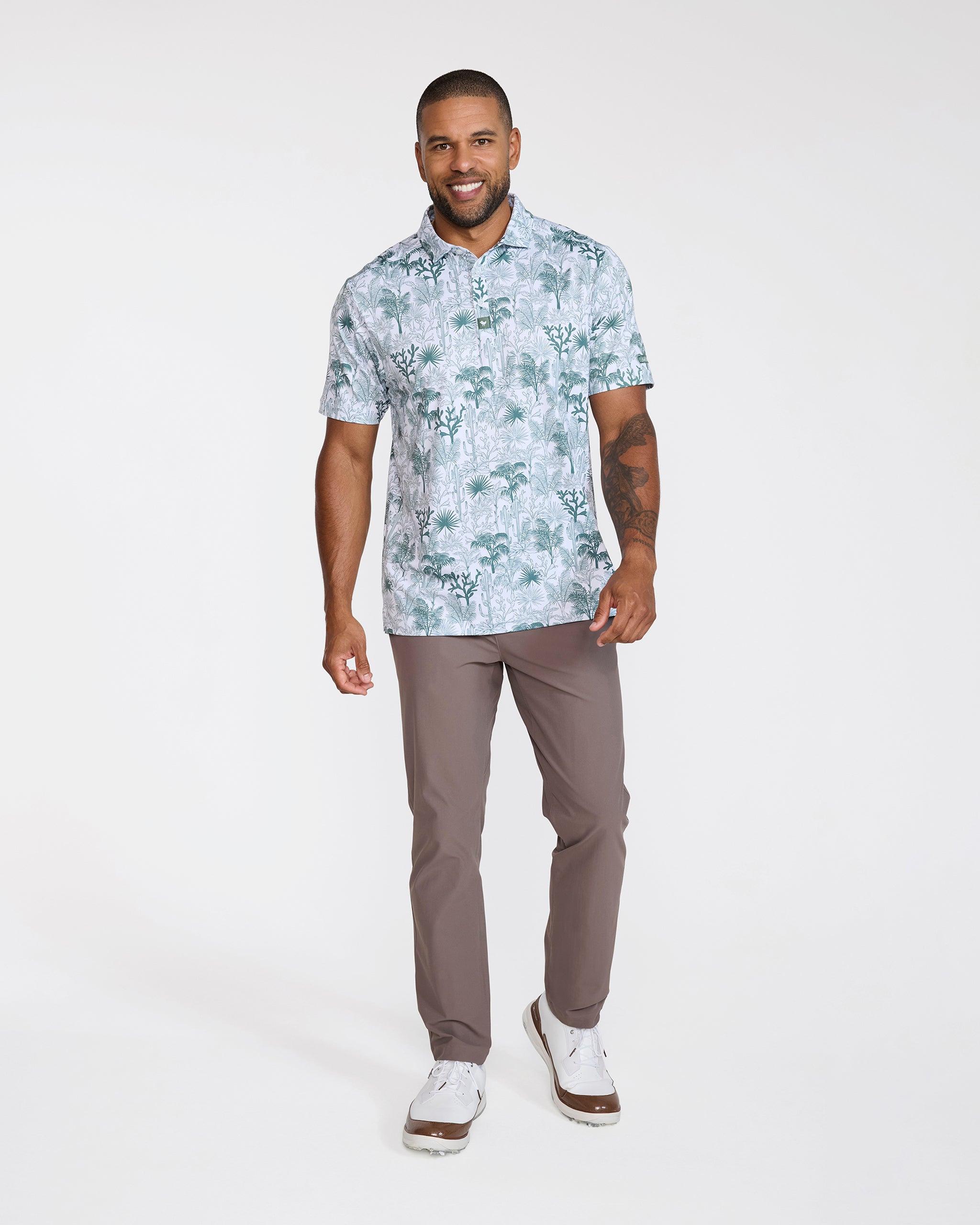 Cactus Jungle-Men's Polo-Bad Birdie