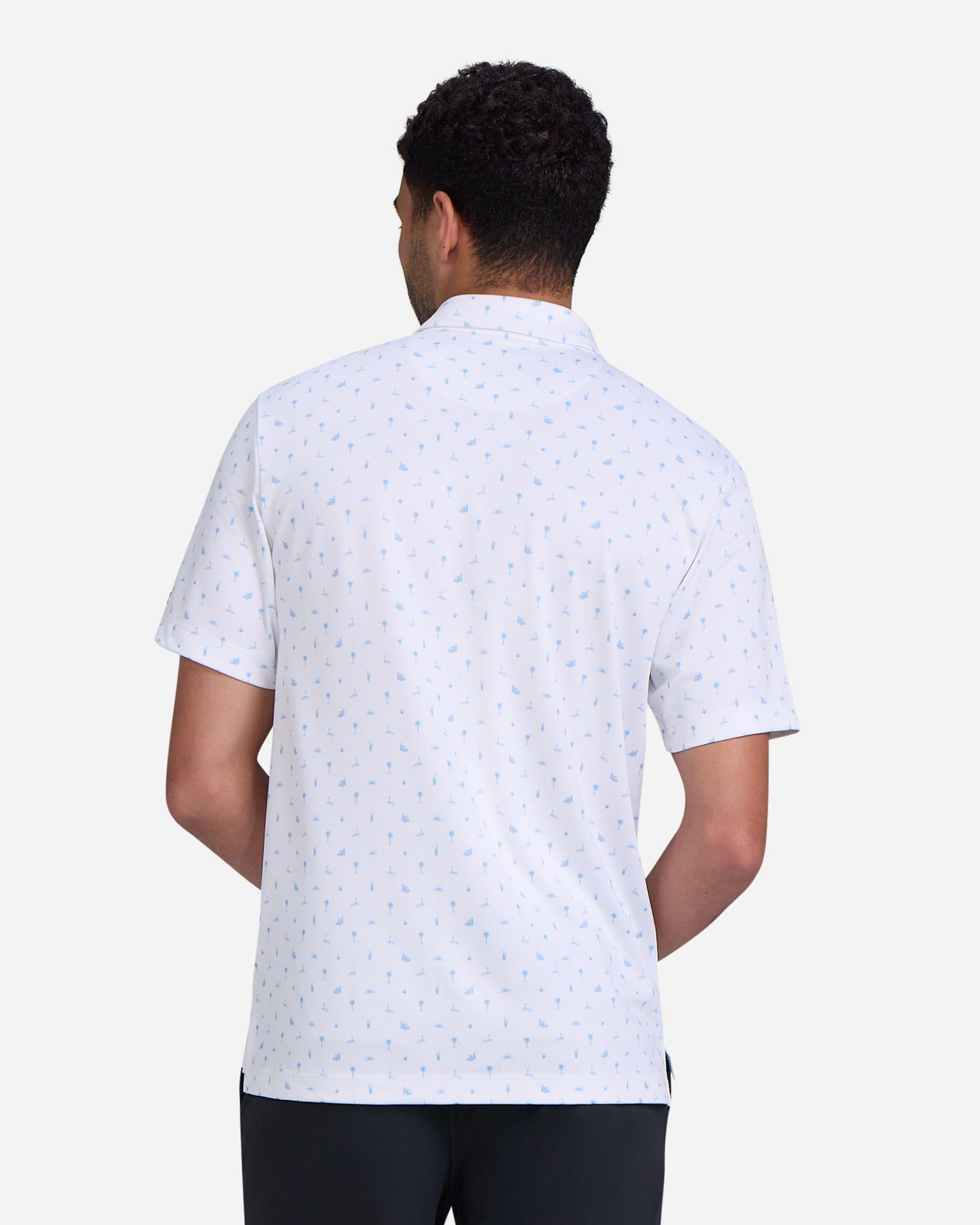 100 Palms - Brilliant White-Men's Polo-Bad Birdie