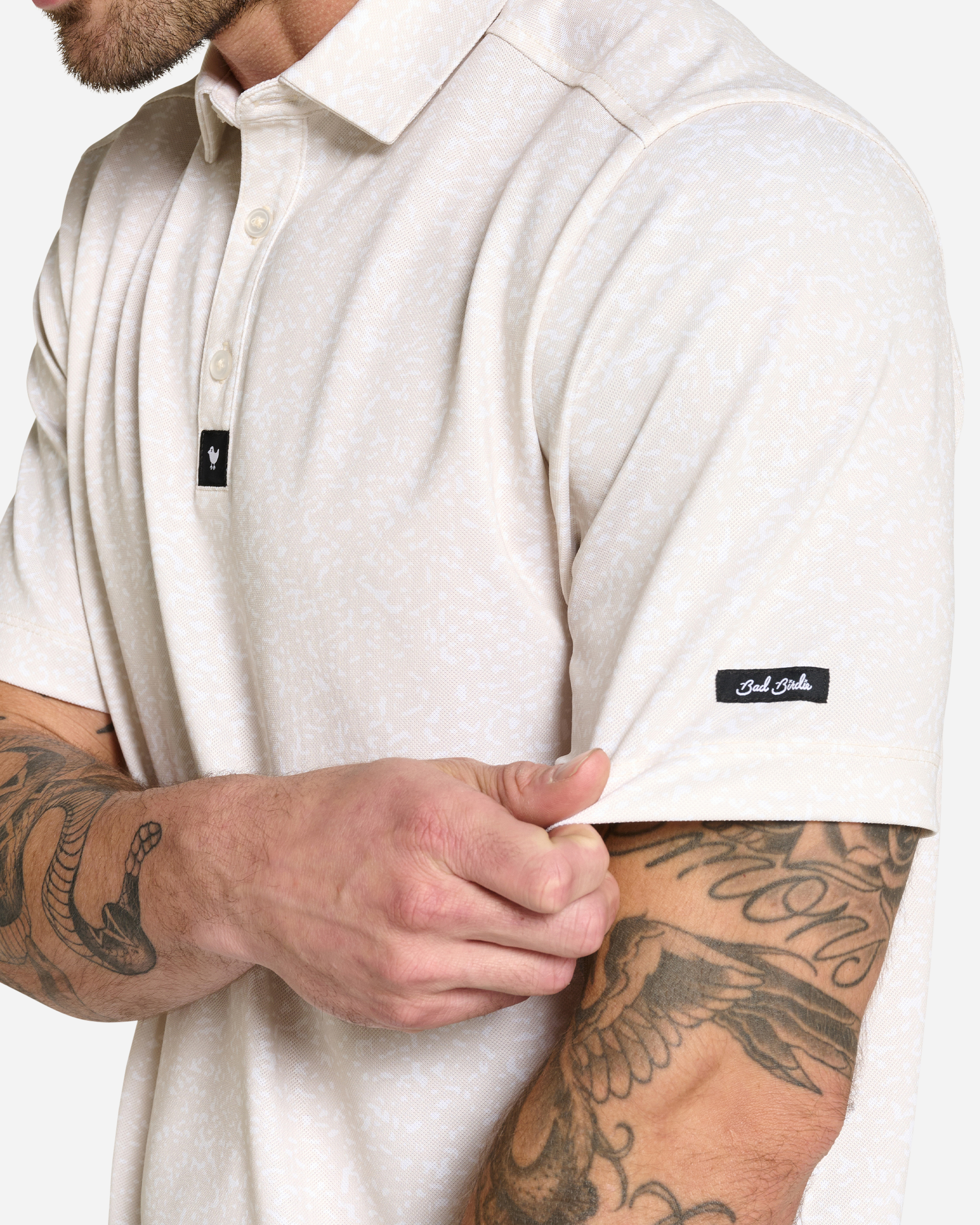 Abyss Tan-Men's Polo-Bad Birdie