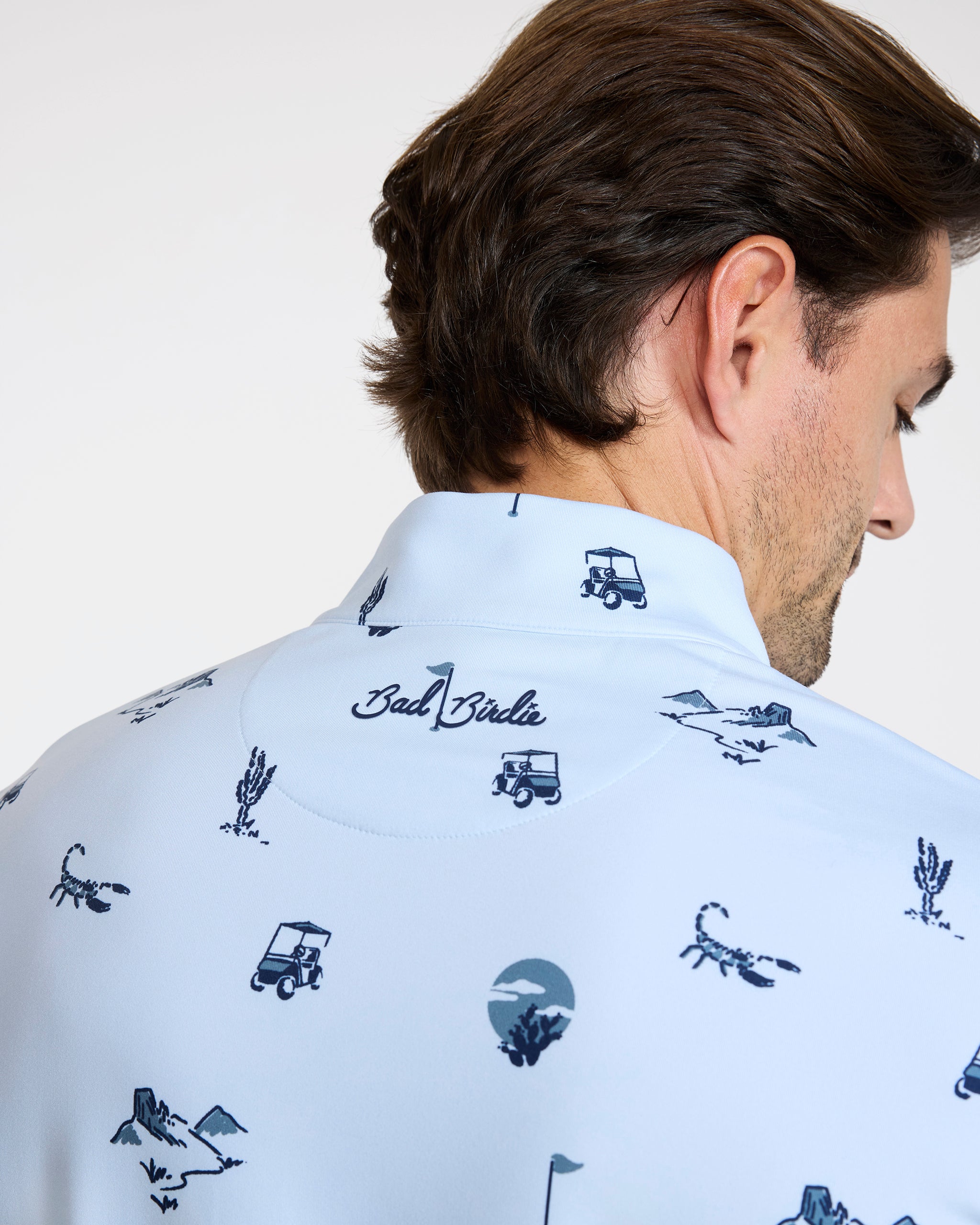 Velocity Quarterzip - Desert Baddies-Men's Quarterzip-Bad Birdie