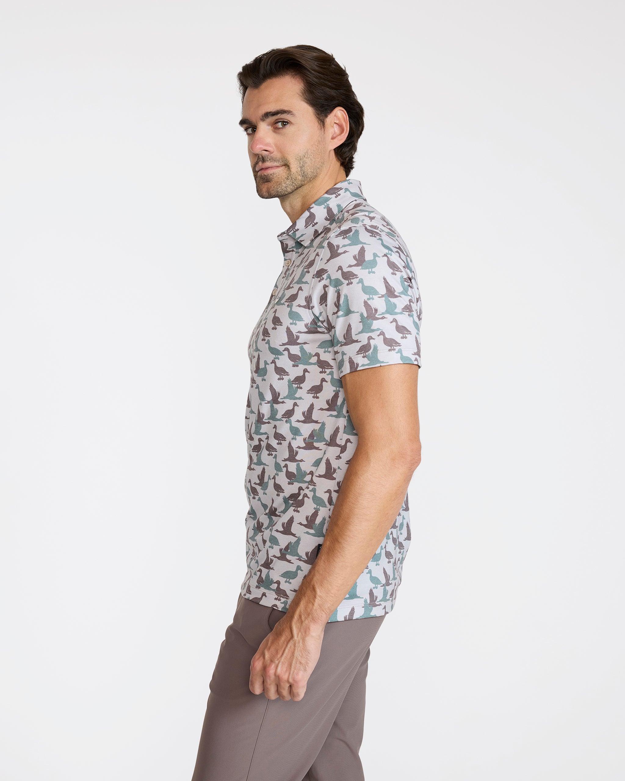 Pique Performance Polo - What The Duck-Men's Polo-Bad Birdie