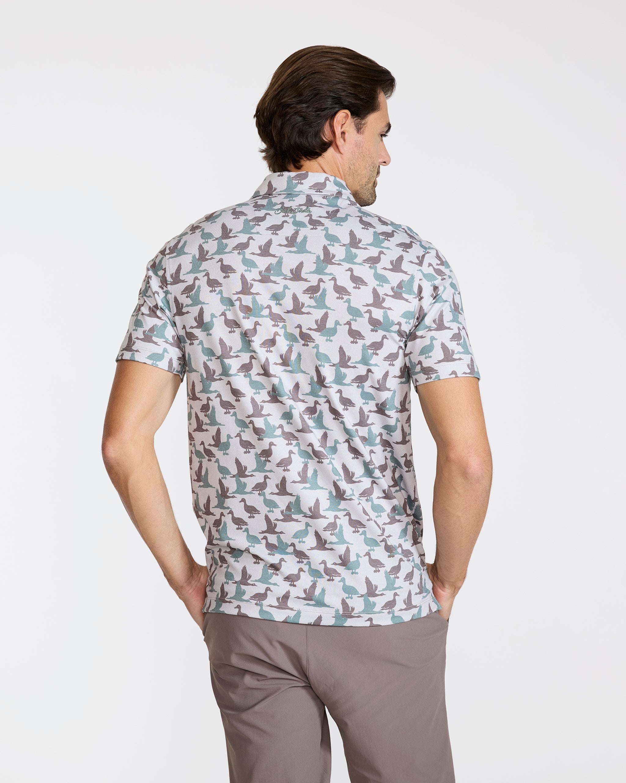 Pique Performance Polo - What The Duck-Men's Polo-Bad Birdie