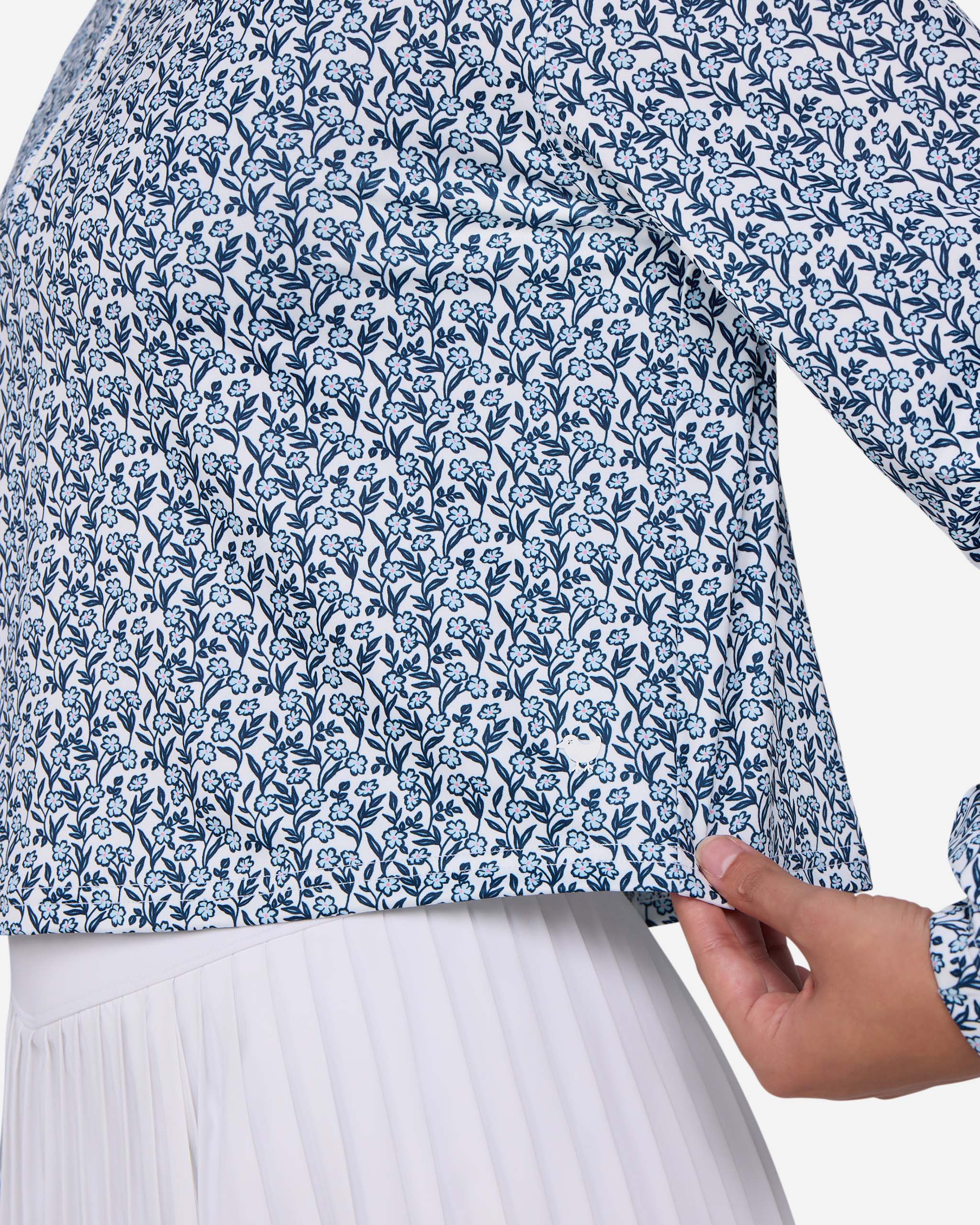 UV Quarterzip - Baby Bloomer-Women's Quarterzip-Bad Birdie