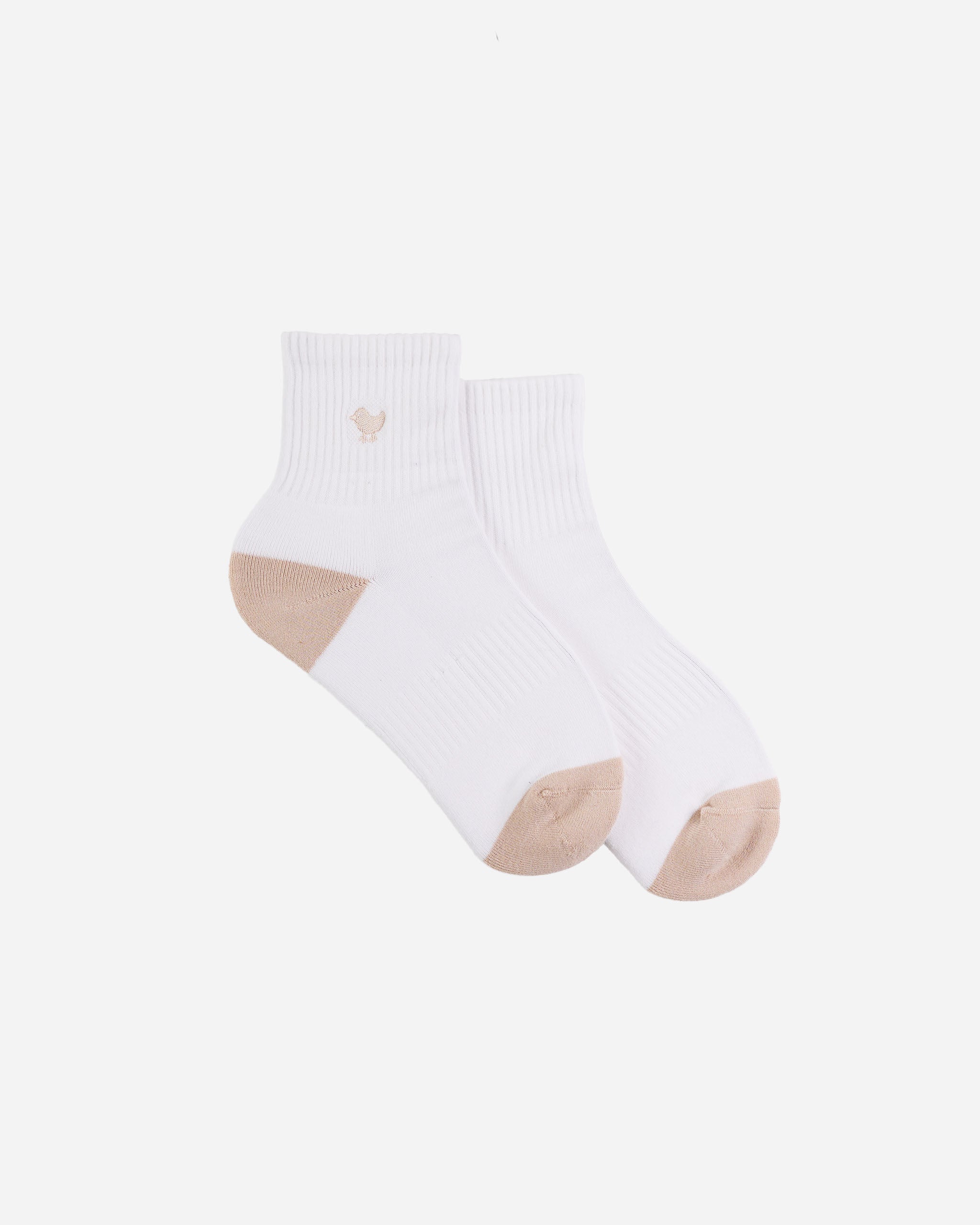 Birdie Logo Quarter Socks - Stucco-Socks-Bad Birdie