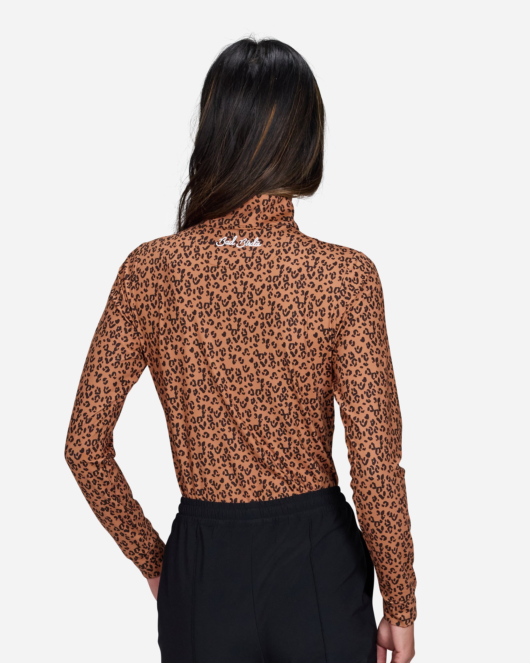 Cheetah Quarterzip-Women's Quarterzip-Bad Birdie