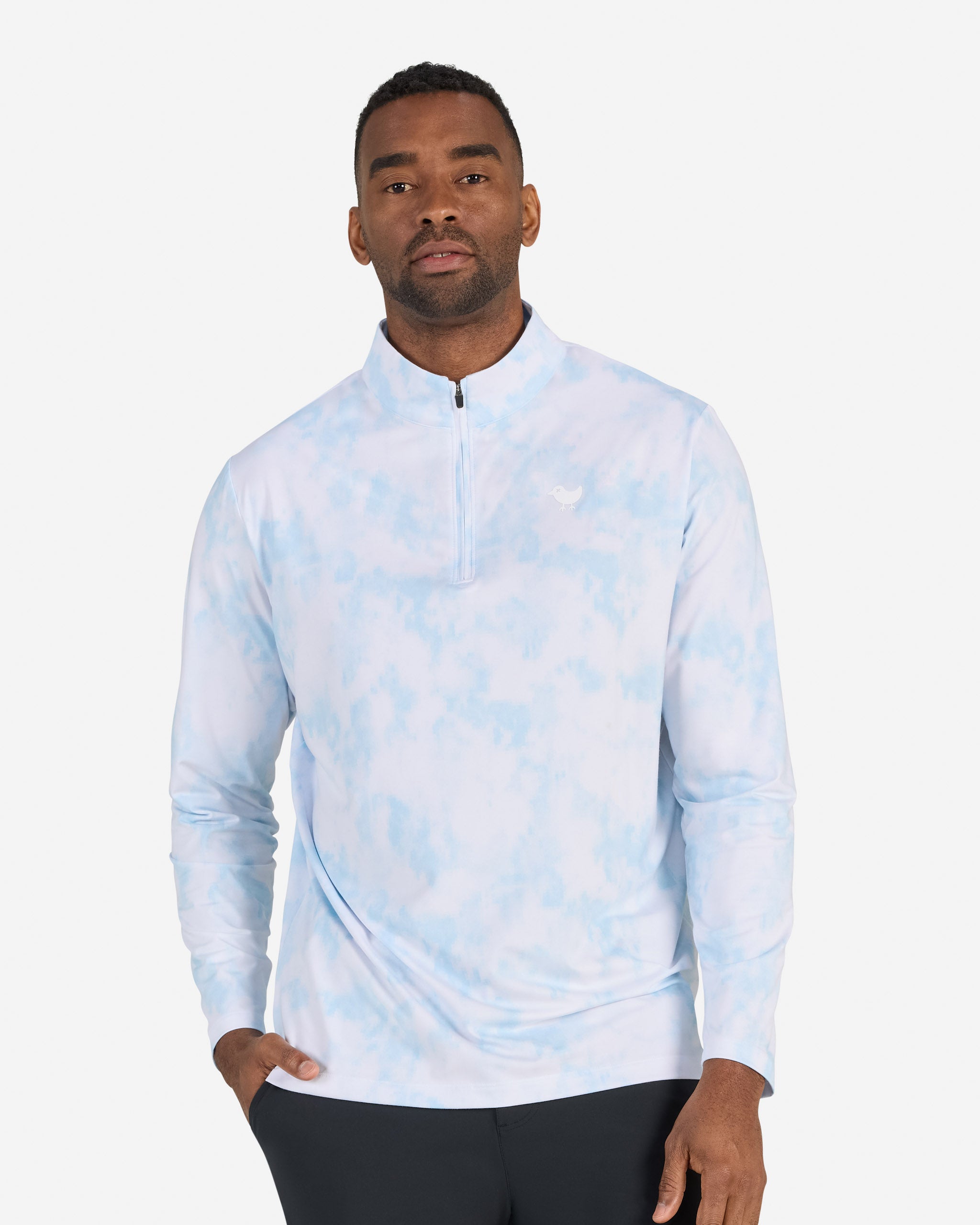 Velocity Quarterzip Open Cuff - Day Dreamin'-Men's Quarterzip-Bad Birdie
