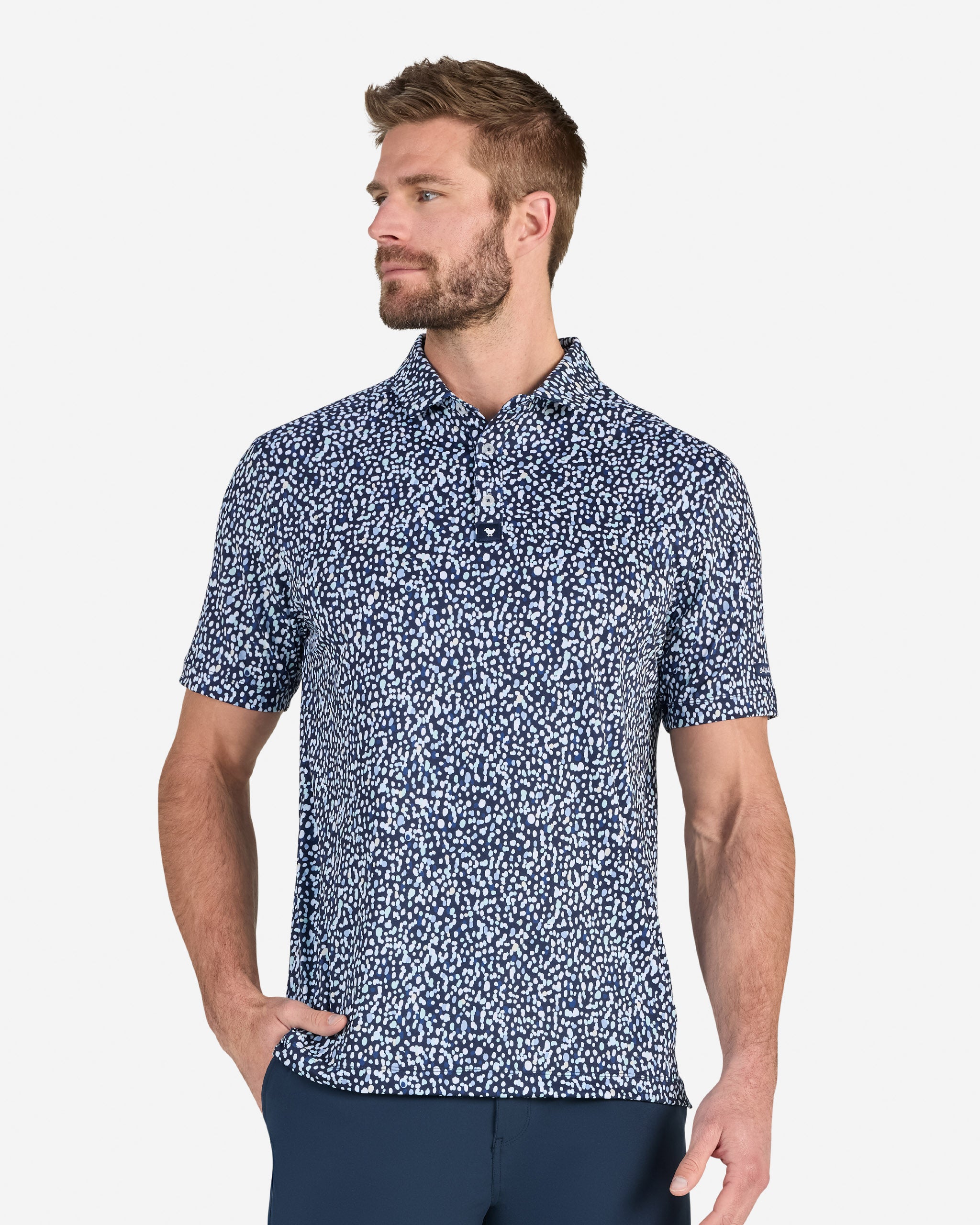 Dripity Drip Remix-Men's Polo-Bad Birdie