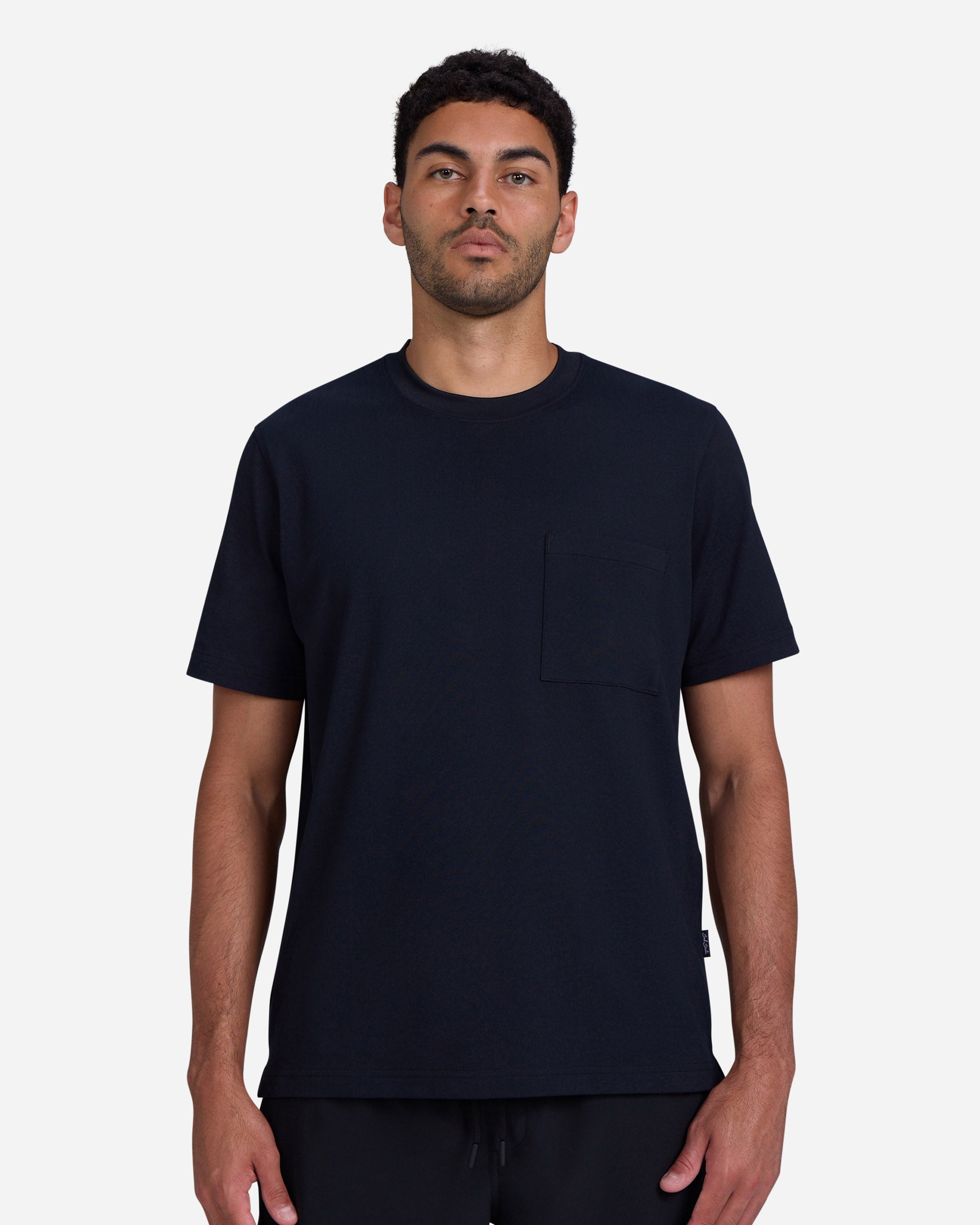 Everyday Pocket Tee - Black-Men's T-Shirt-Bad Birdie