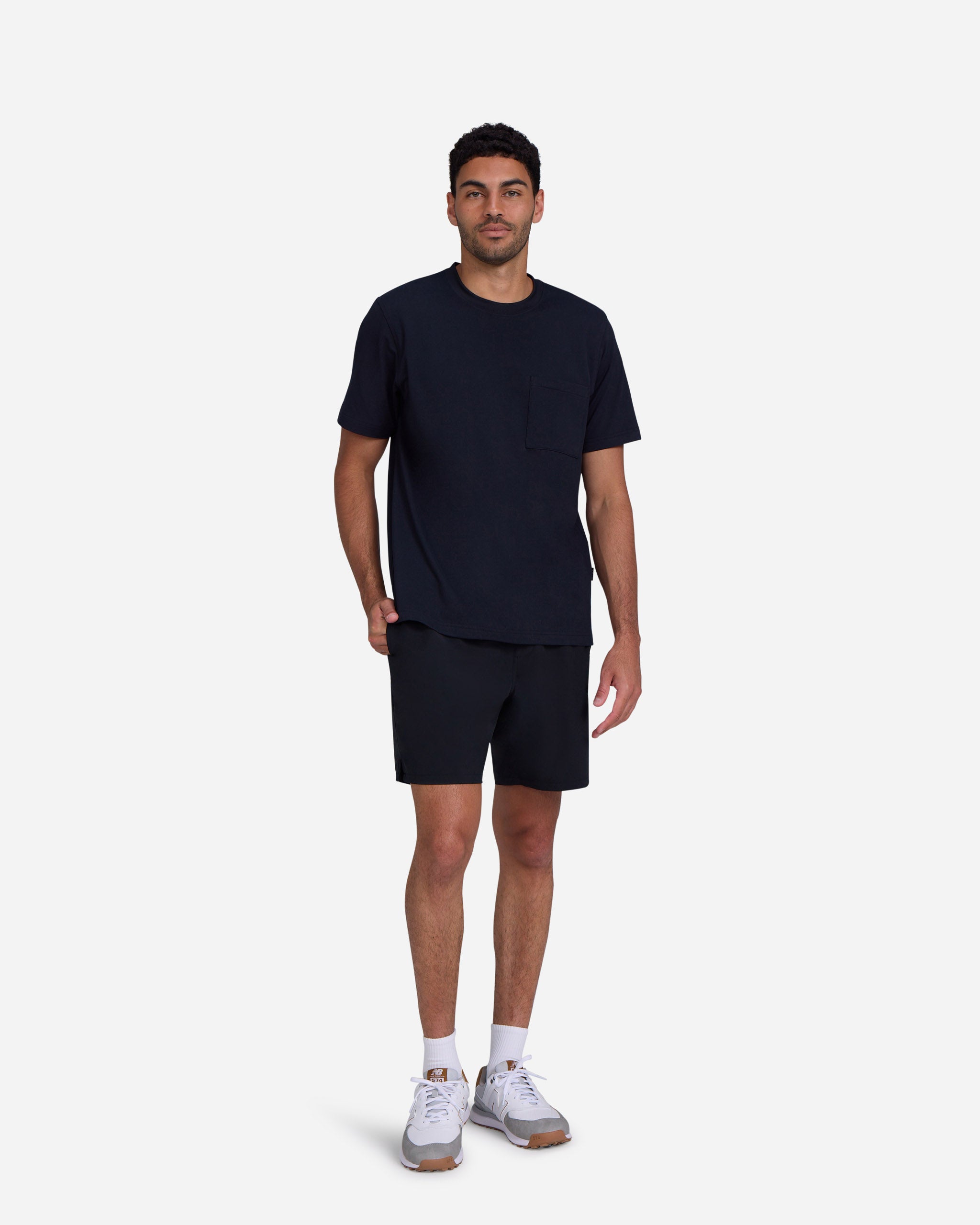 Everyday Pocket Tee - Black-Men's T-Shirt-Bad Birdie