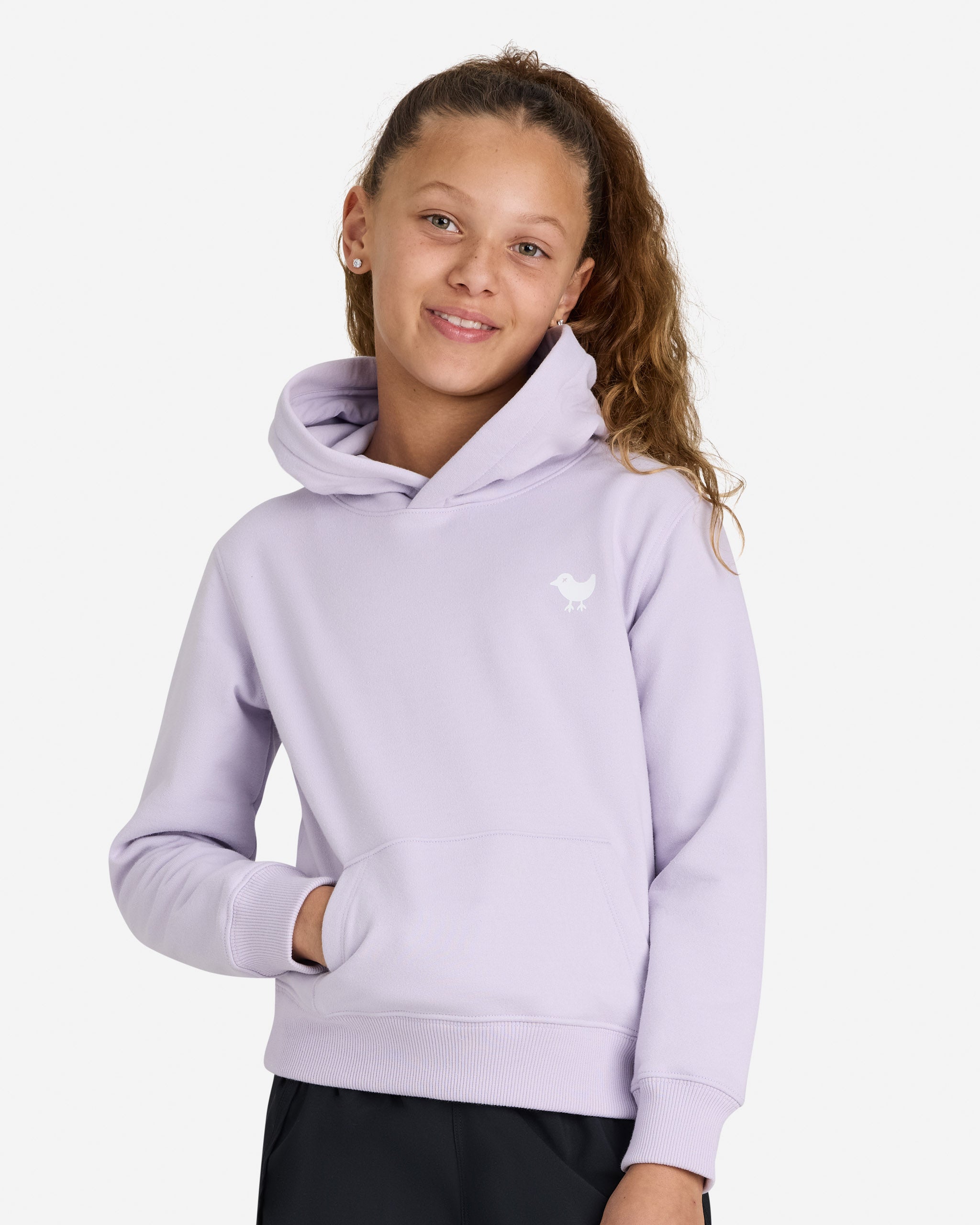 Youth Fairway Fleece Hoodie - Thistle-Youth Sweatshirt-Bad Birdie