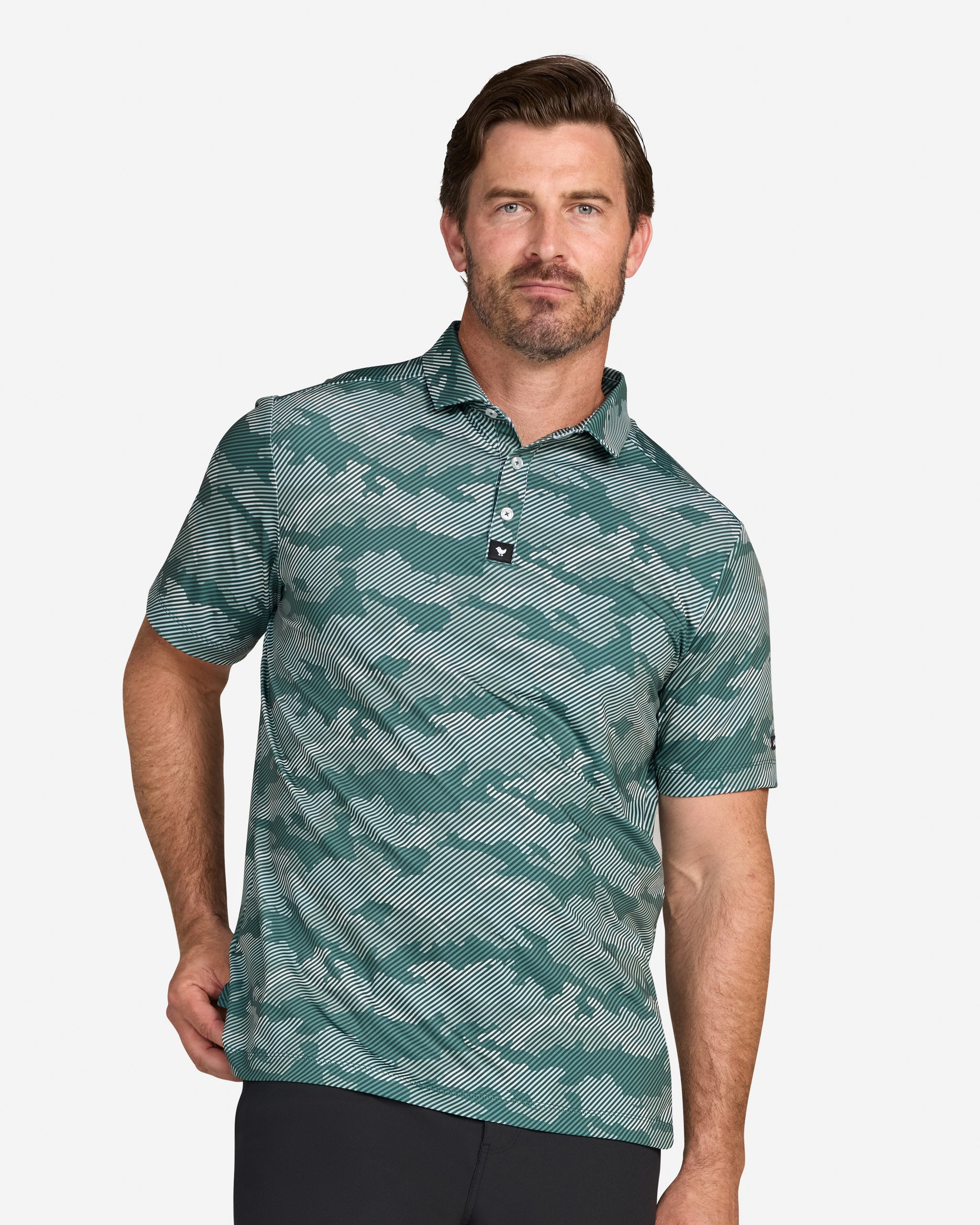 Frostbite - Washed Sage-Men's Polo-Bad Birdie
