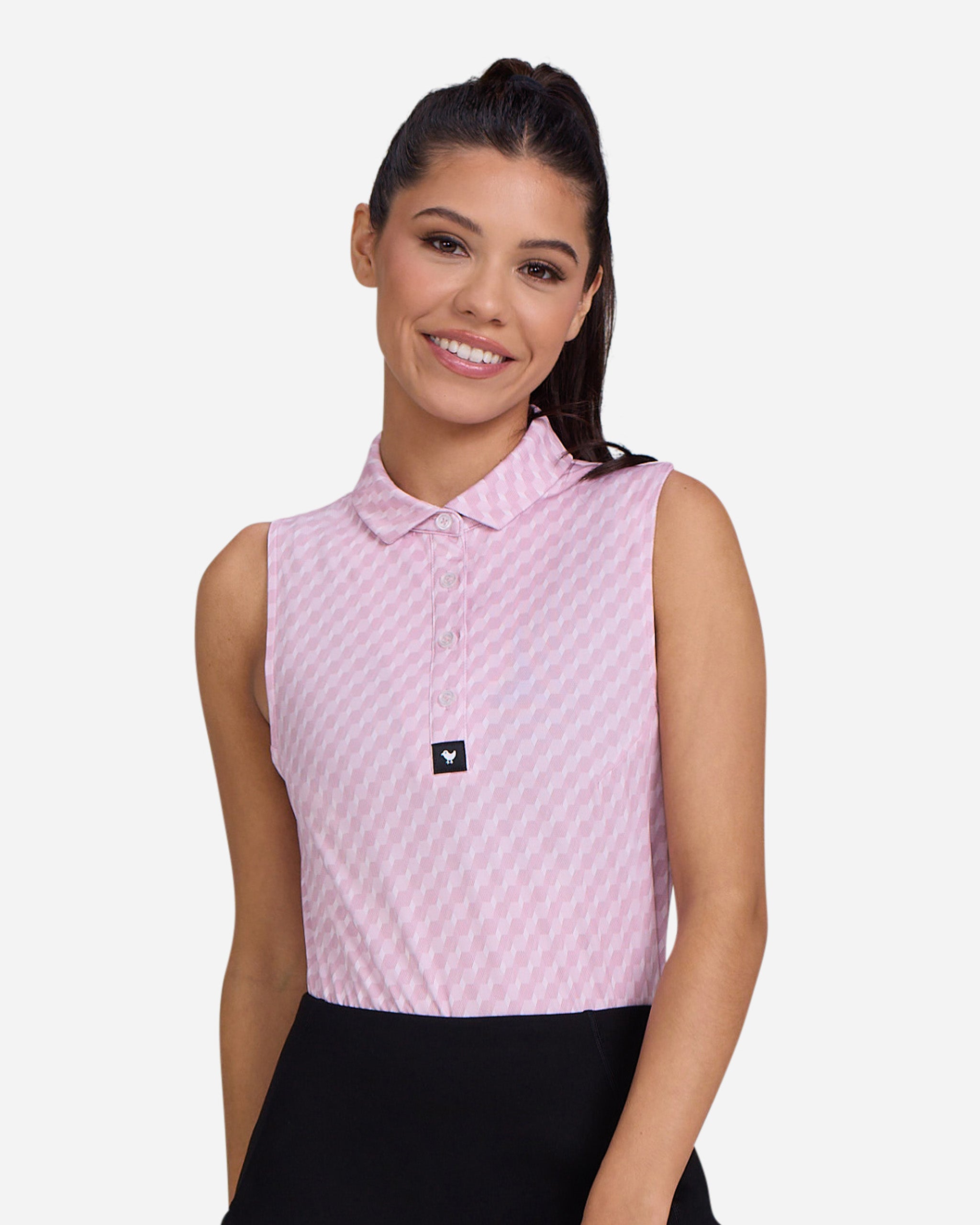 Geo Chip - Petaluma-Women's Polo-Bad Birdie