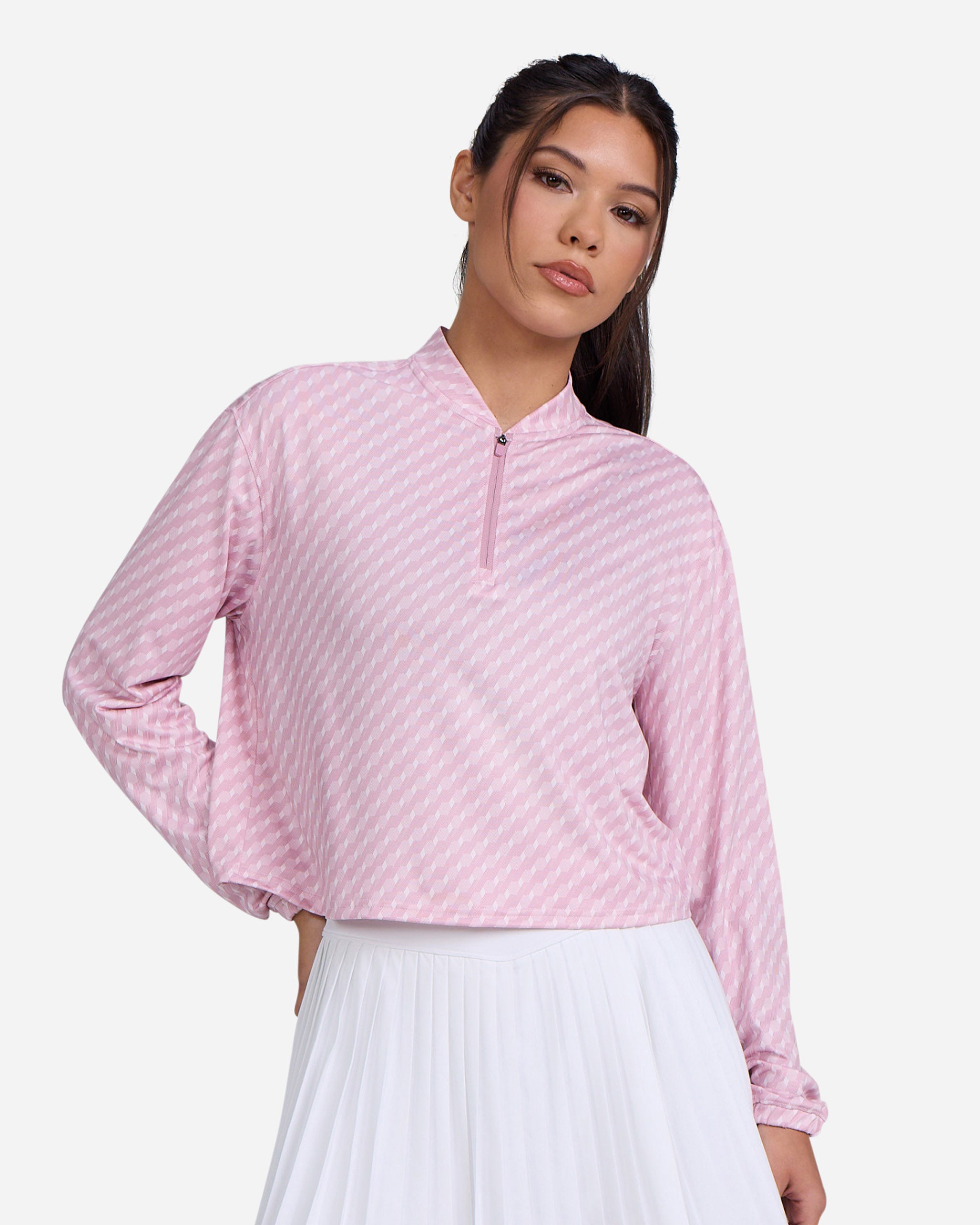 UV Quarterzip - Geo Chip - Petaluma-Women's Quarterzip-Bad Birdie