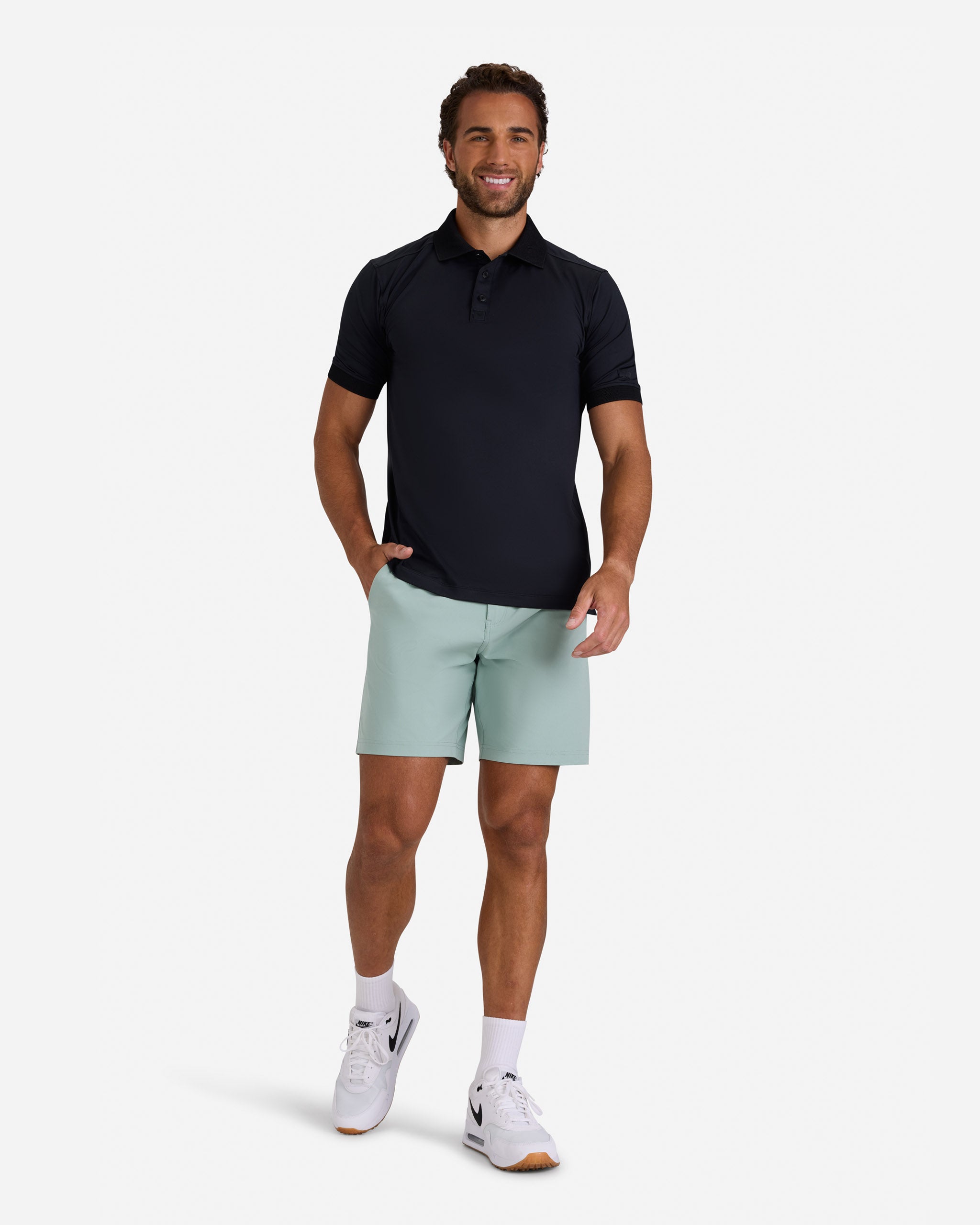 Golf Short - Washed Sage-Men's Shorts-Bad Birdie