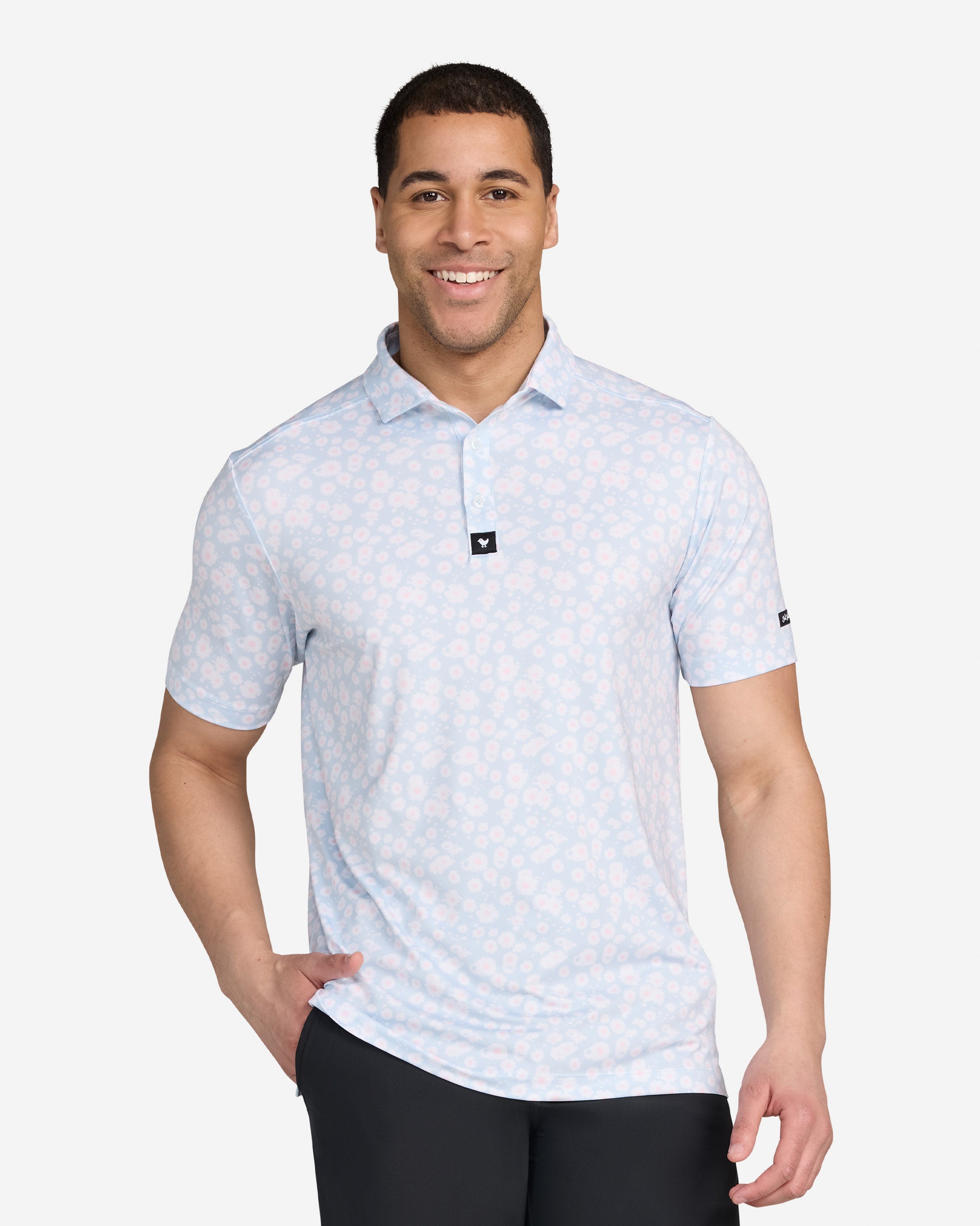 Hazy Daisy-Men's Polo-Bad Birdie