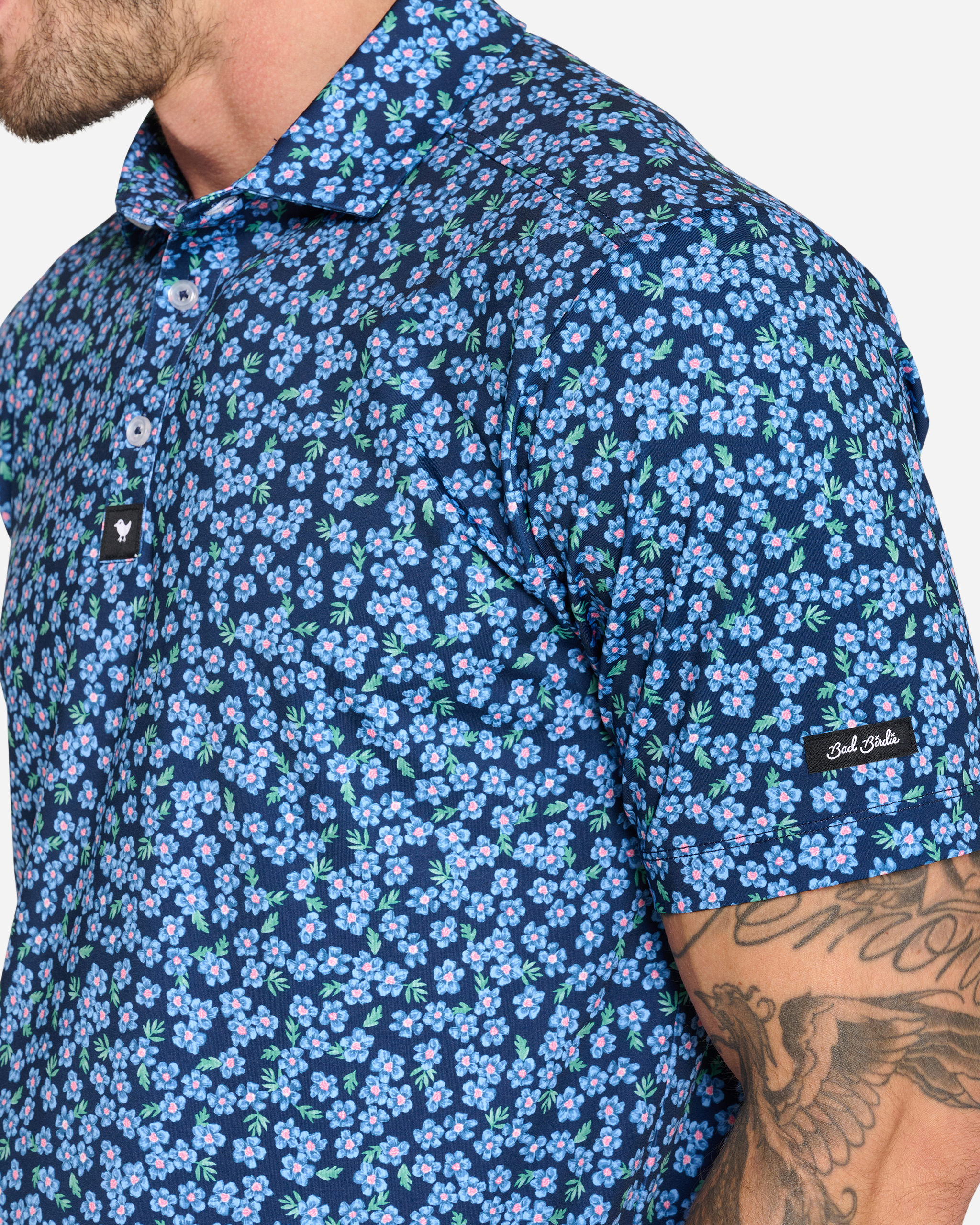 Lily Lilac-Men's Polo-Bad Birdie