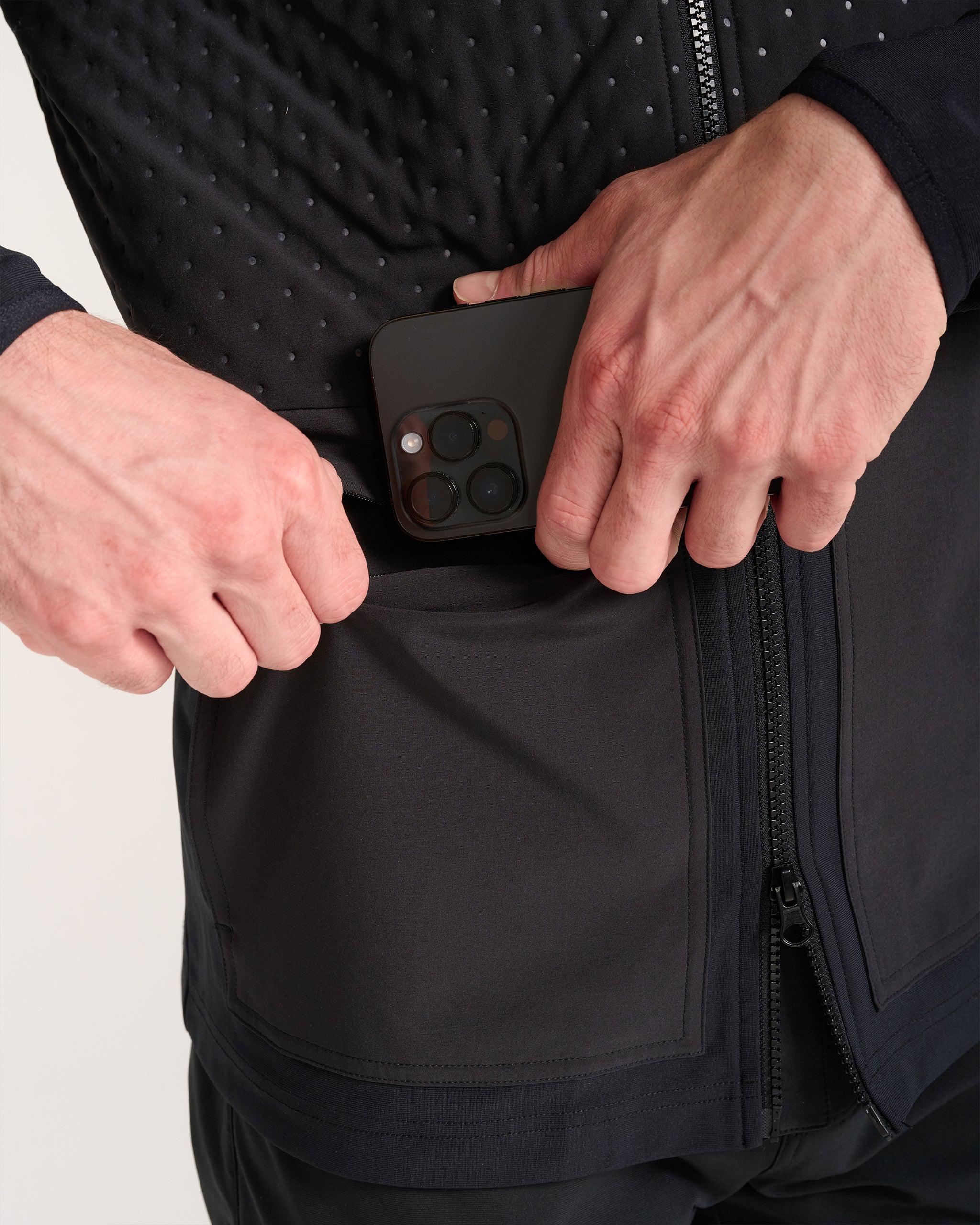 Hybrid Jacket - Black-Men's Jacket-Bad Birdie