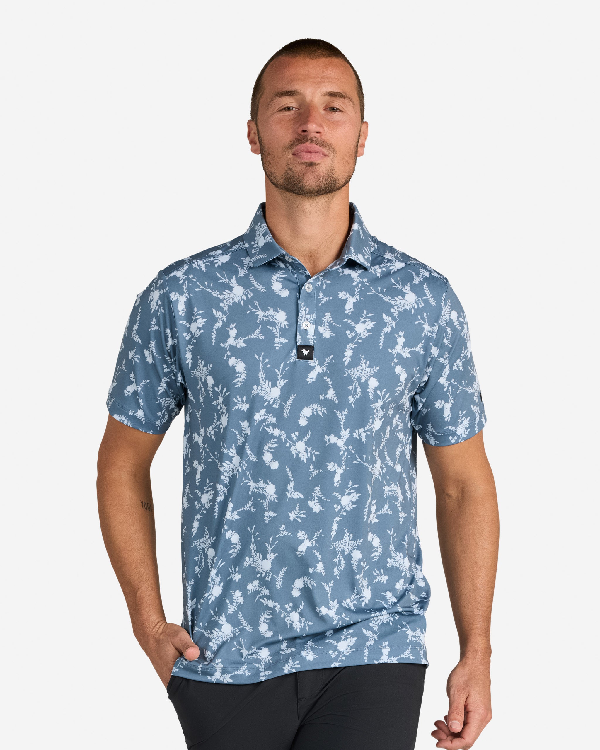 Pollen Hazard-Men's Polo-Bad Birdie