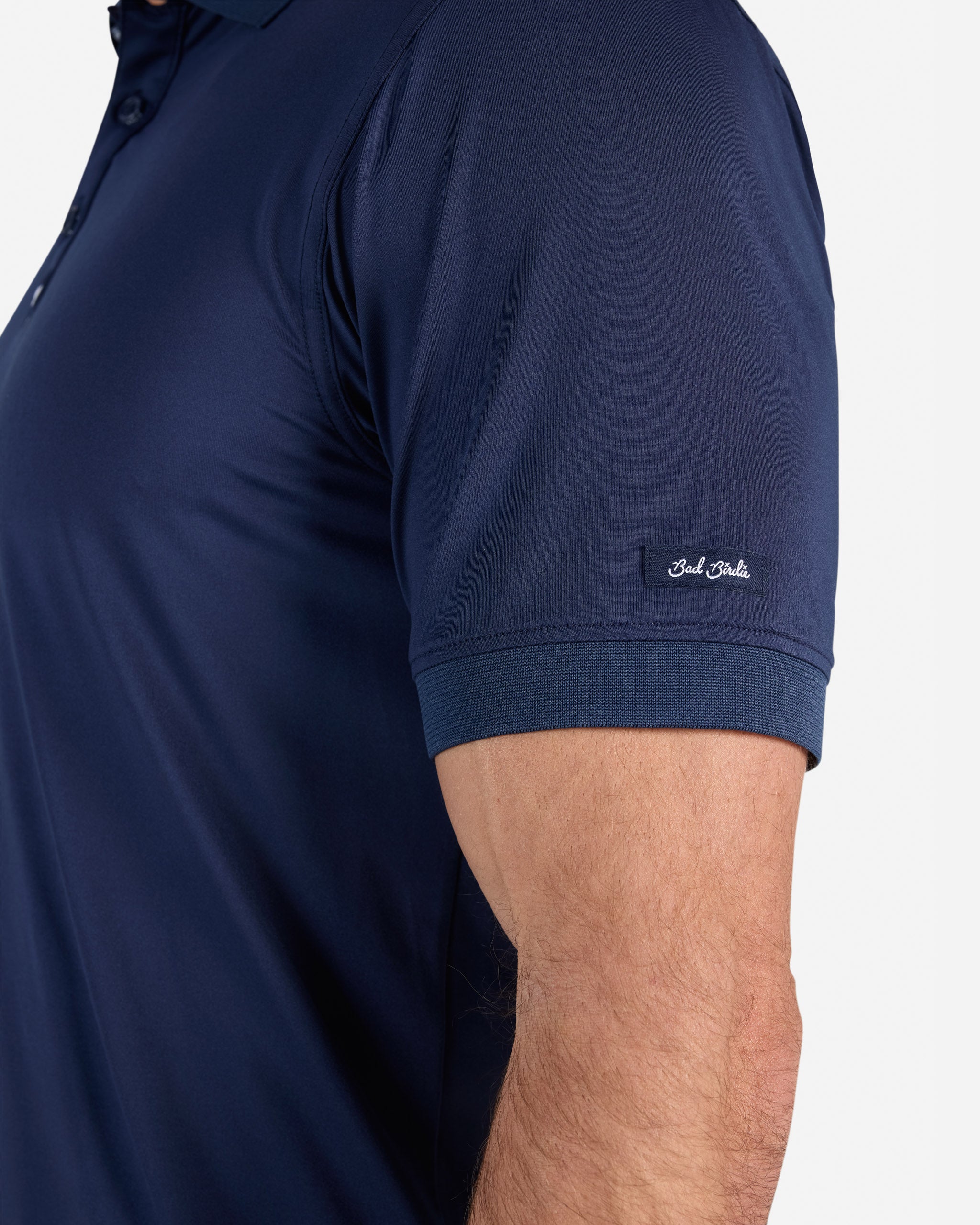 Ridge Polo - Dark Navy-Men's Polo-Bad Birdie