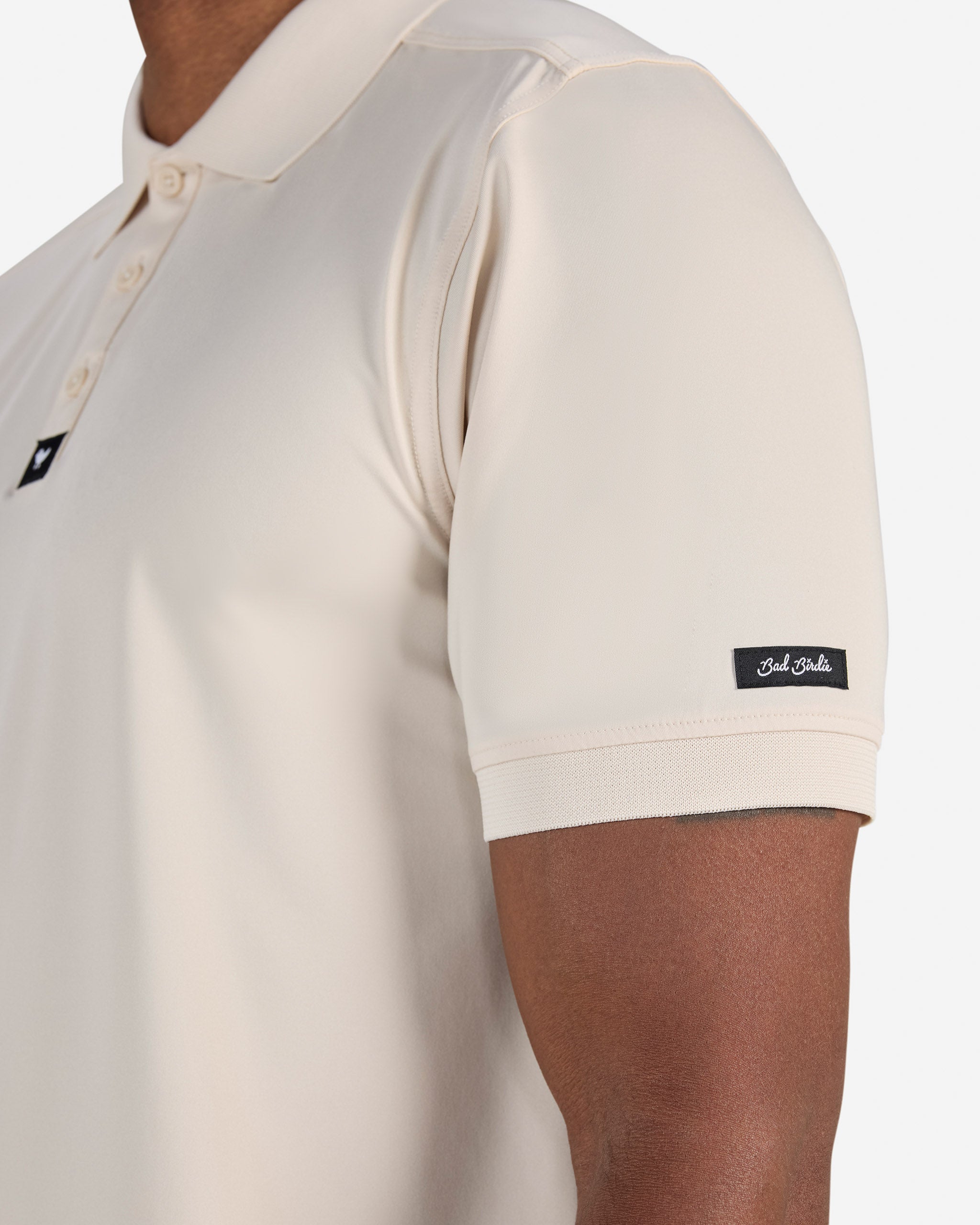 Ridge - Sand Shell-Men's Polo-Bad Birdie