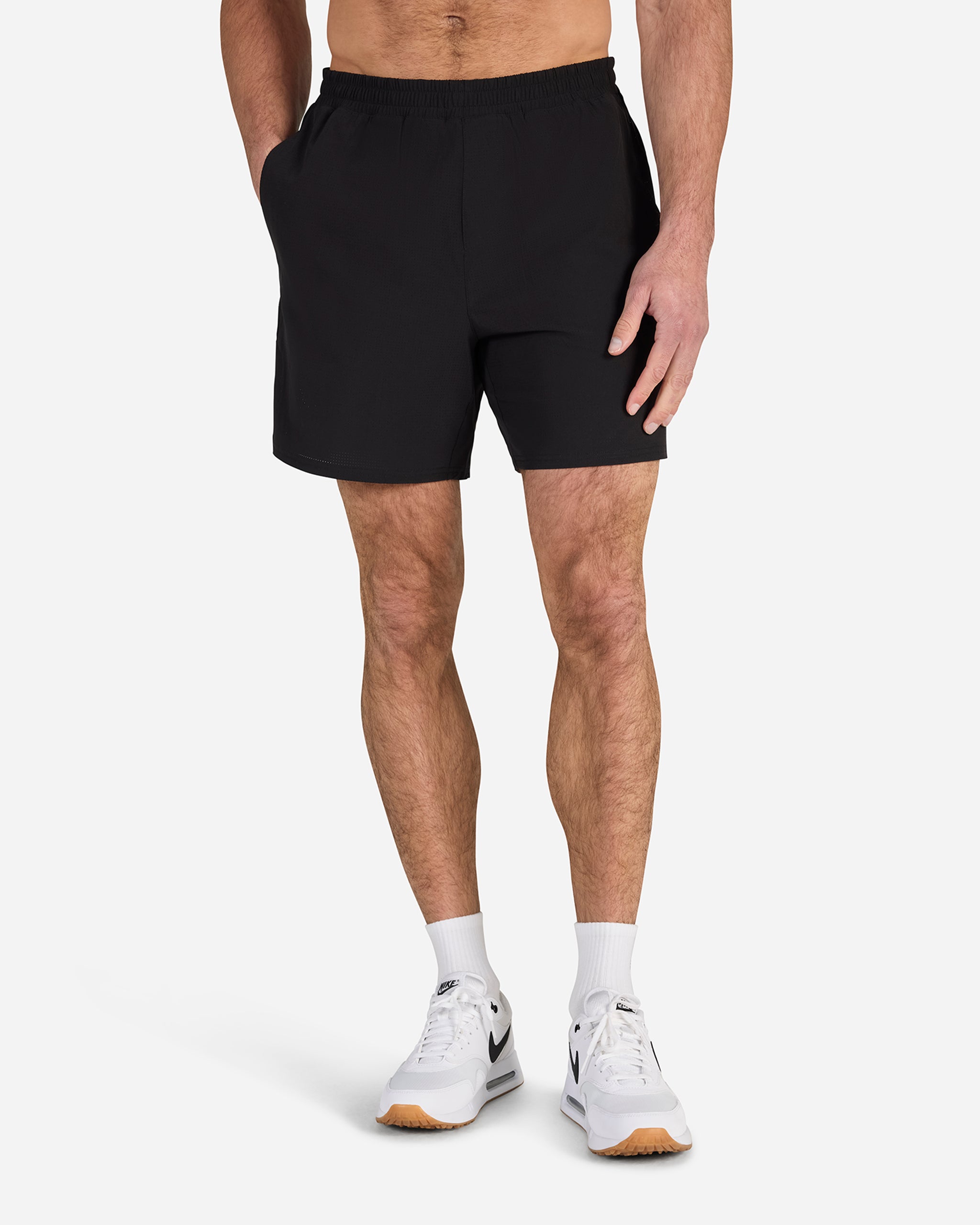 Lined Range Short - Black-Men's Shorts-Bad Birdie