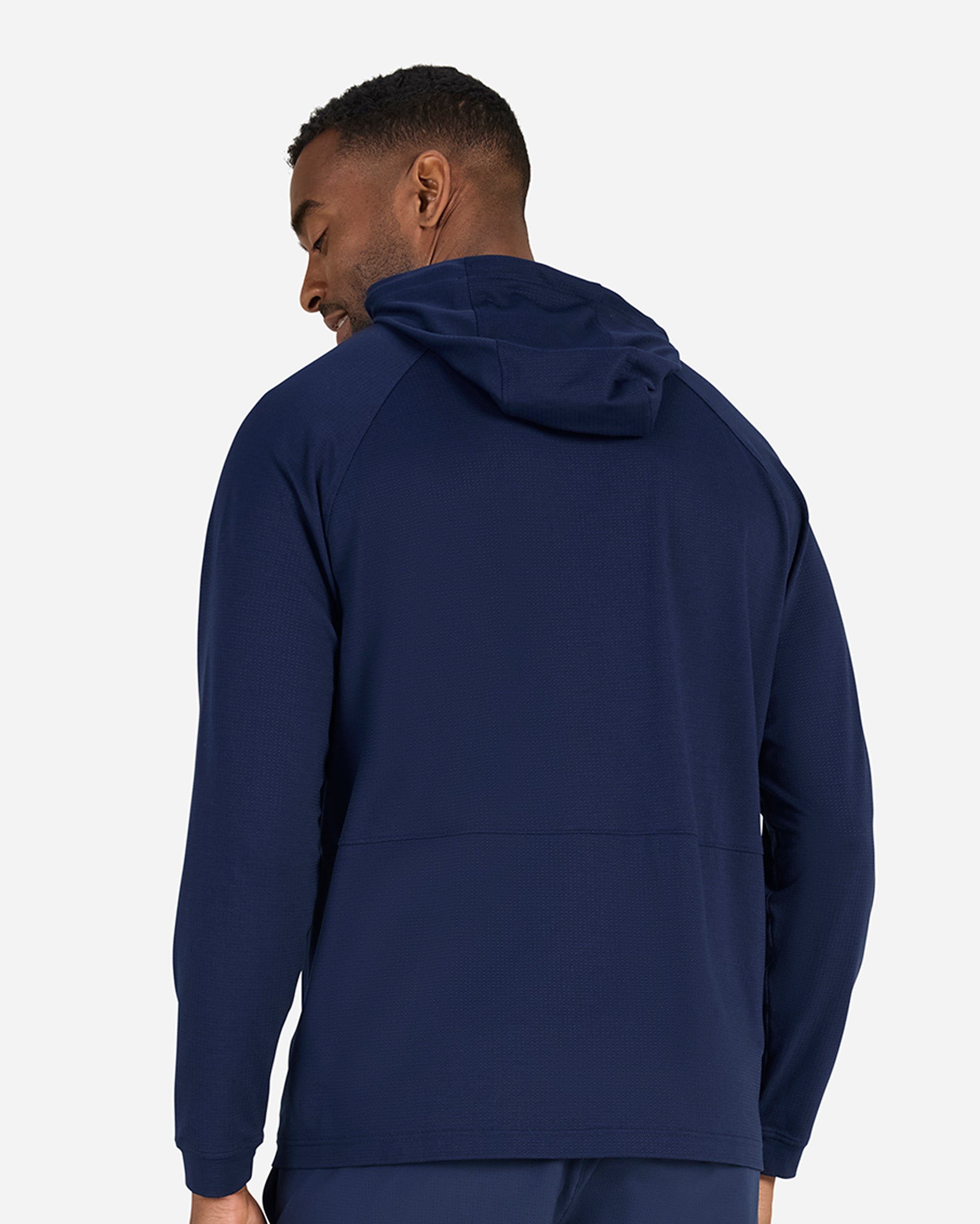 Tempo Cooling Sun Hoodie - Navy-Long Sleeve-Bad Birdie