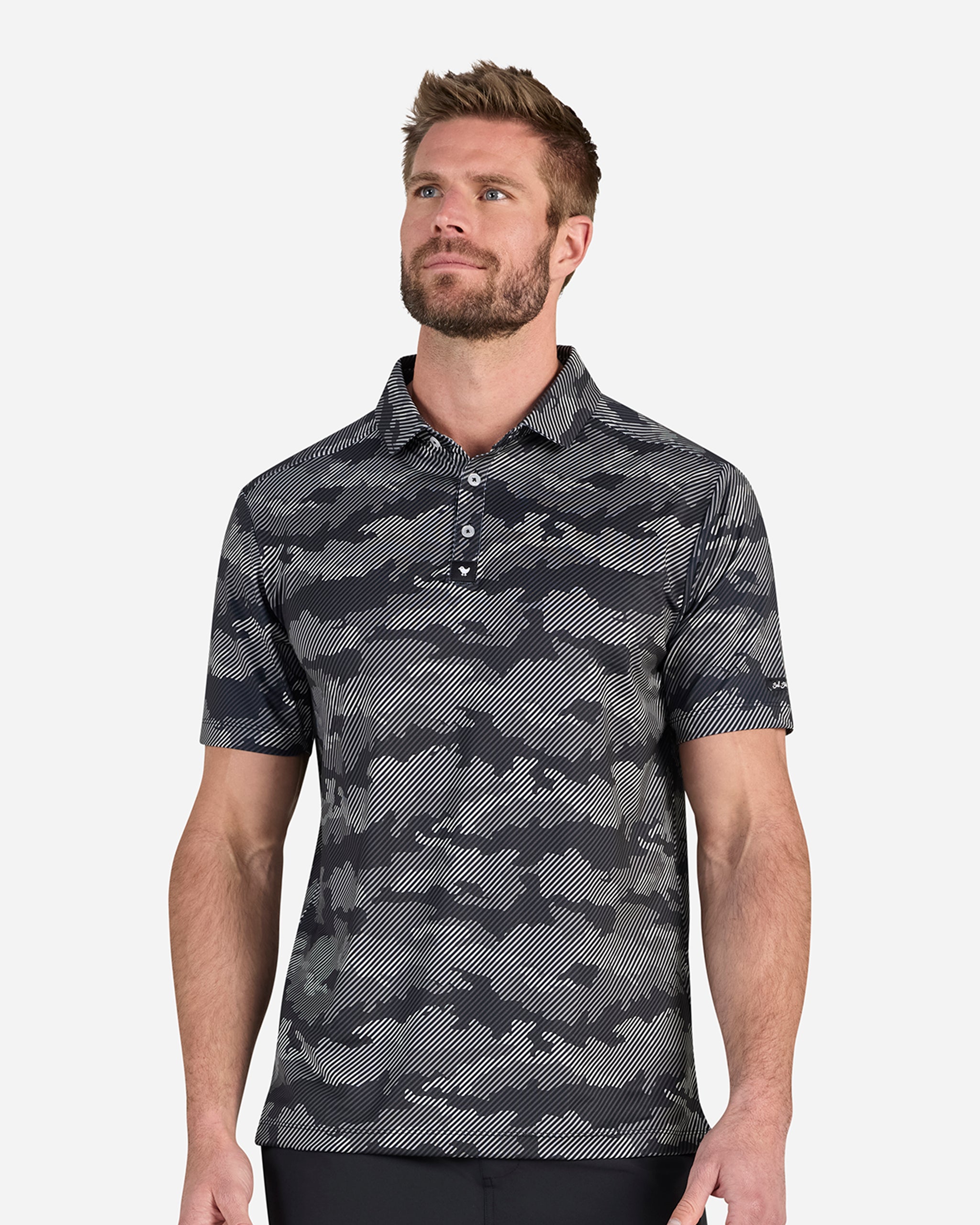 Frostbite - Granite-Men's Polo-Bad Birdie