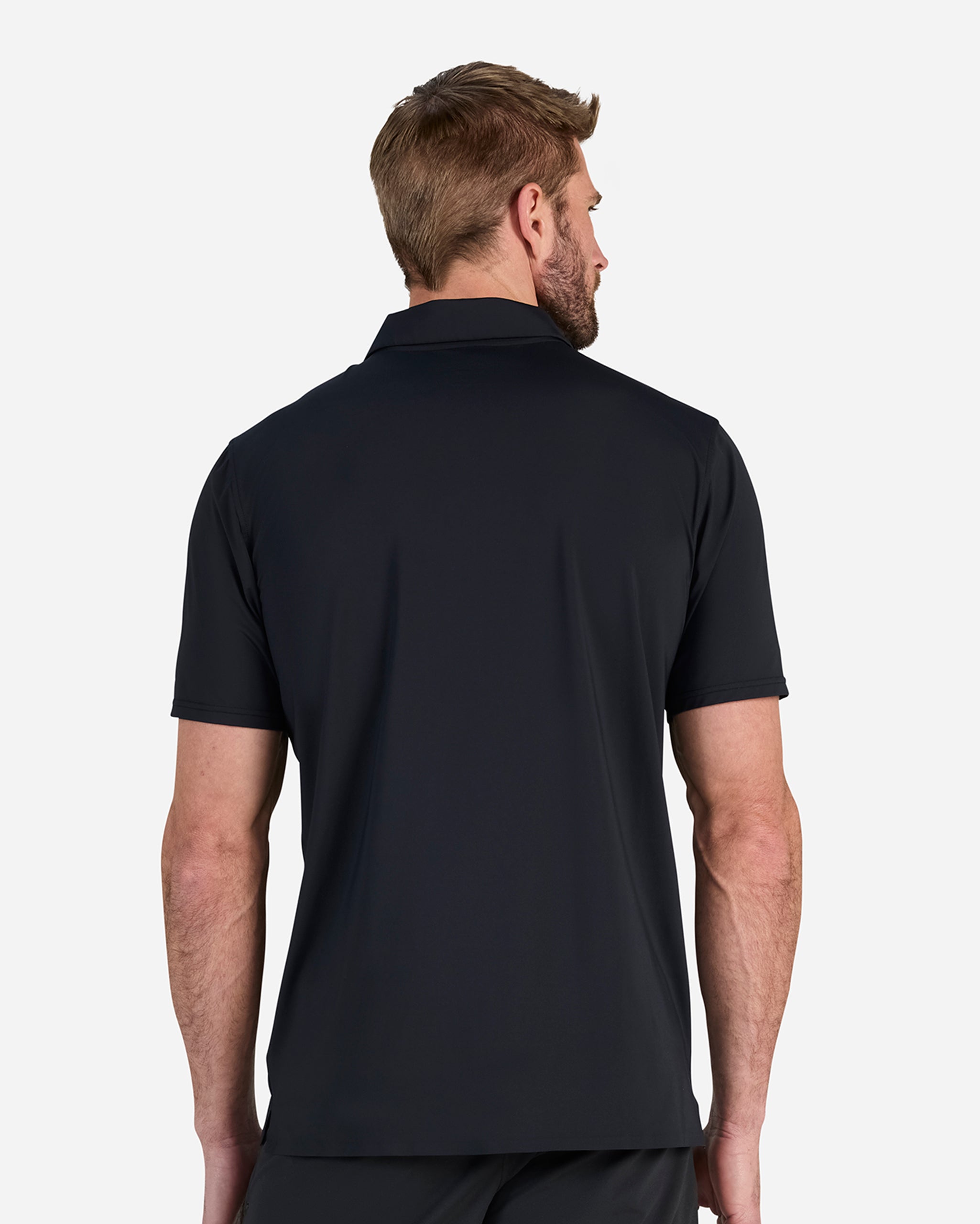 Vapor Cooling Polo - Black-Men's Polo-Bad Birdie