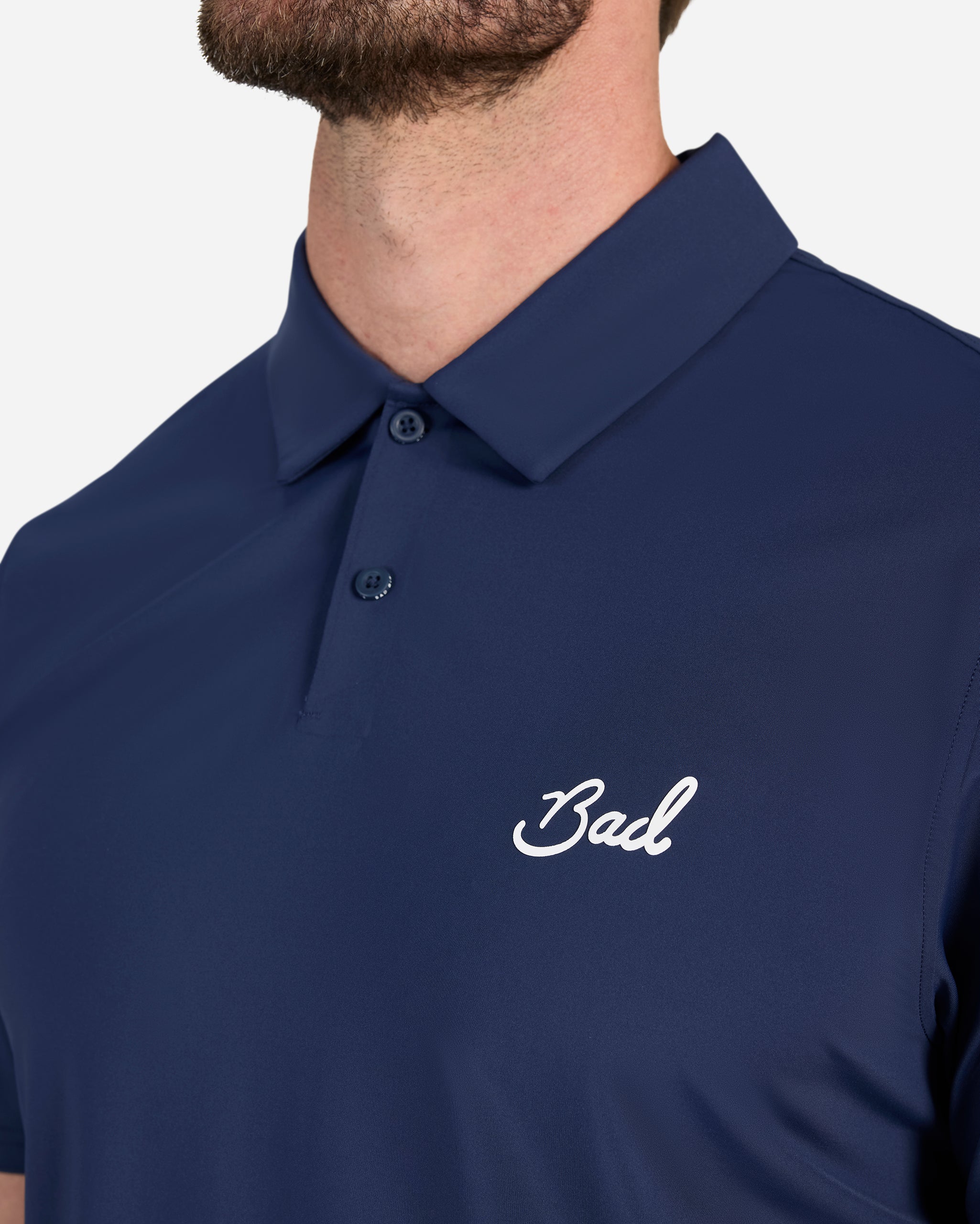 Vapor Cooling Polo - Navy-Men's Polo-Bad Birdie