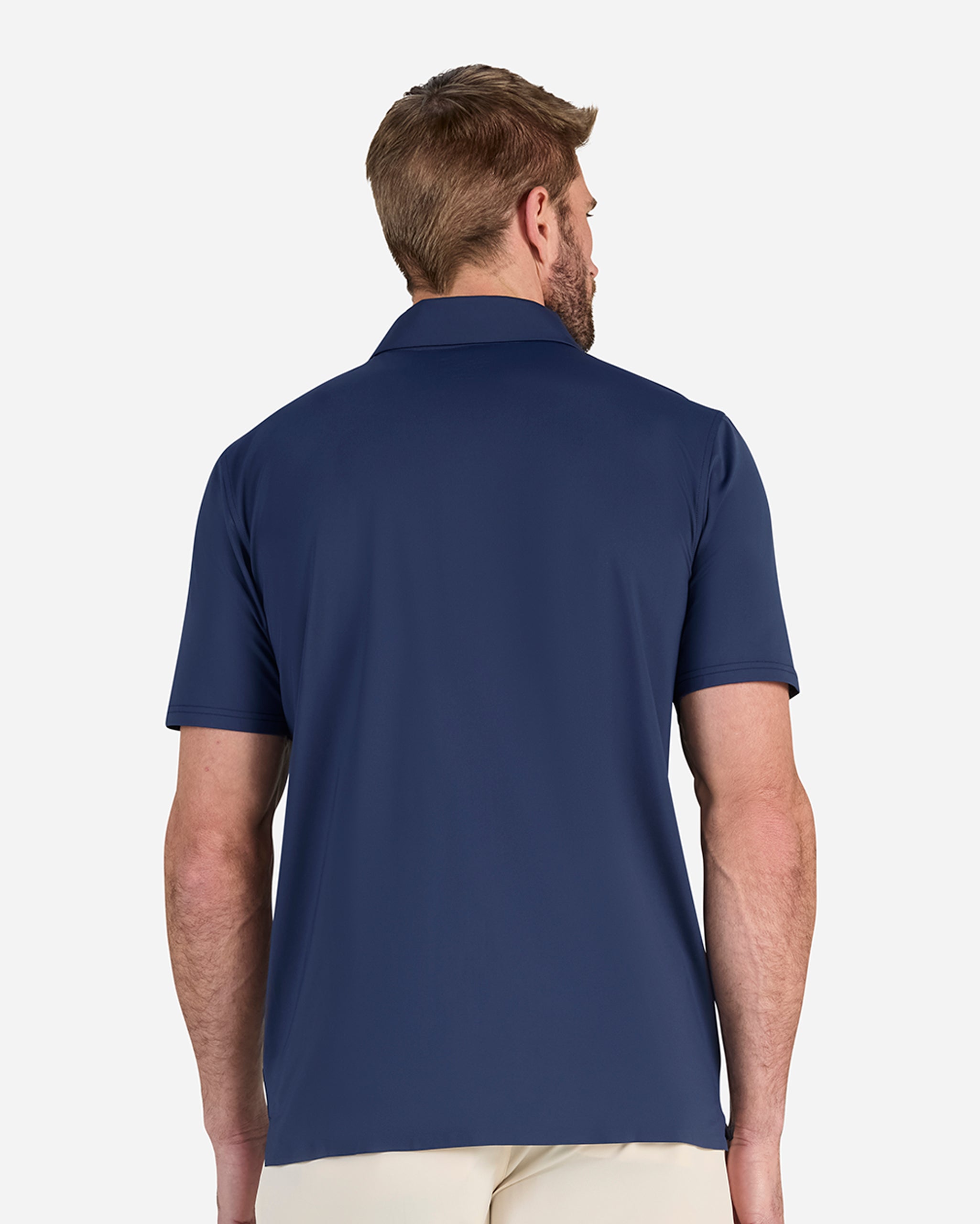 Vapor Cooling Polo - Navy-Men's Polo-Bad Birdie