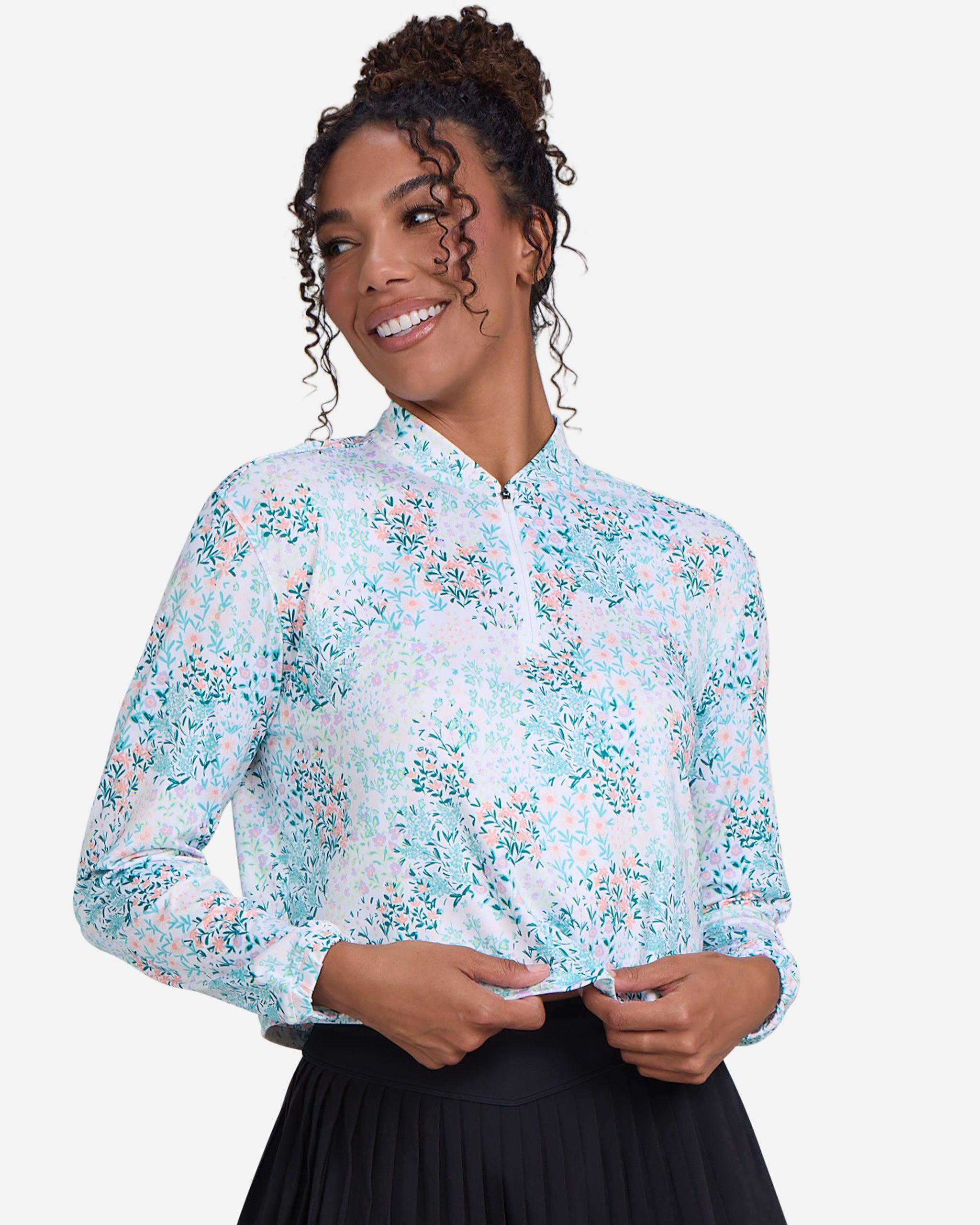 UV Quarterzip - Spring Has Sprung-Women's Quarterzip-Bad Birdie