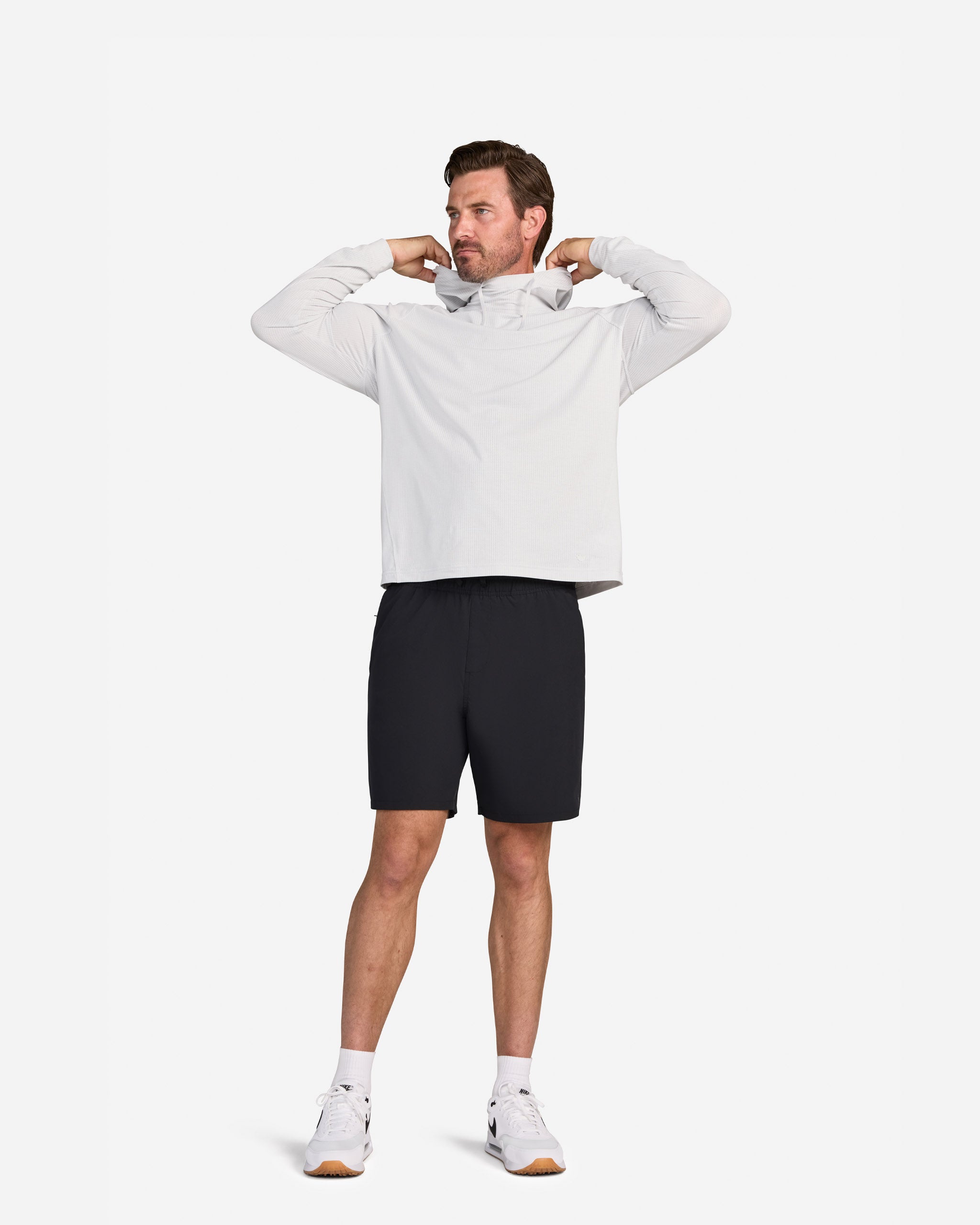 Tempo Cooling Sun Hoodie - Glacier Grey-Hoodie-Bad Birdie