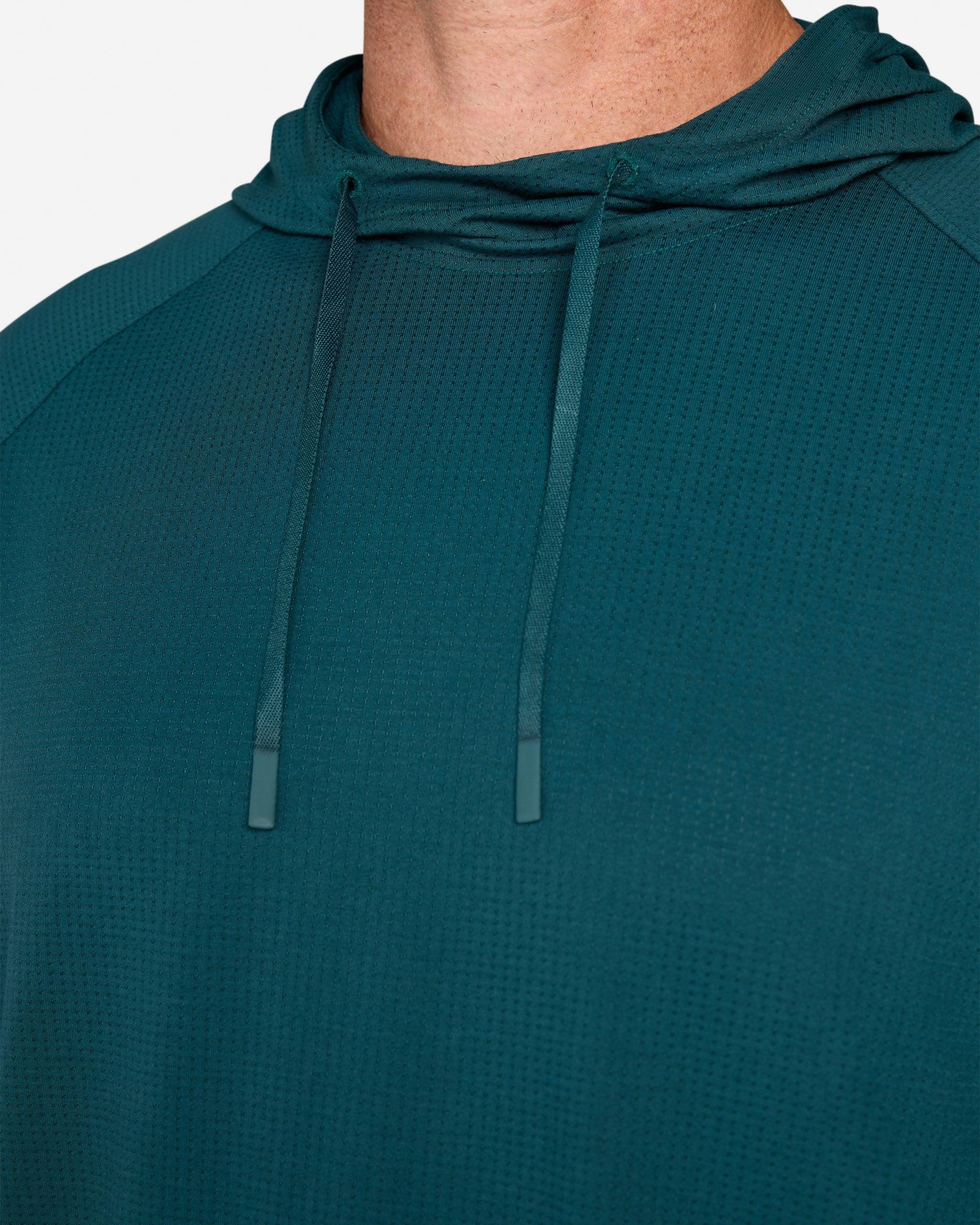 Tempo Cooling Hooded Long Sleeve - Lush Green-Hoodie-Bad Birdie
