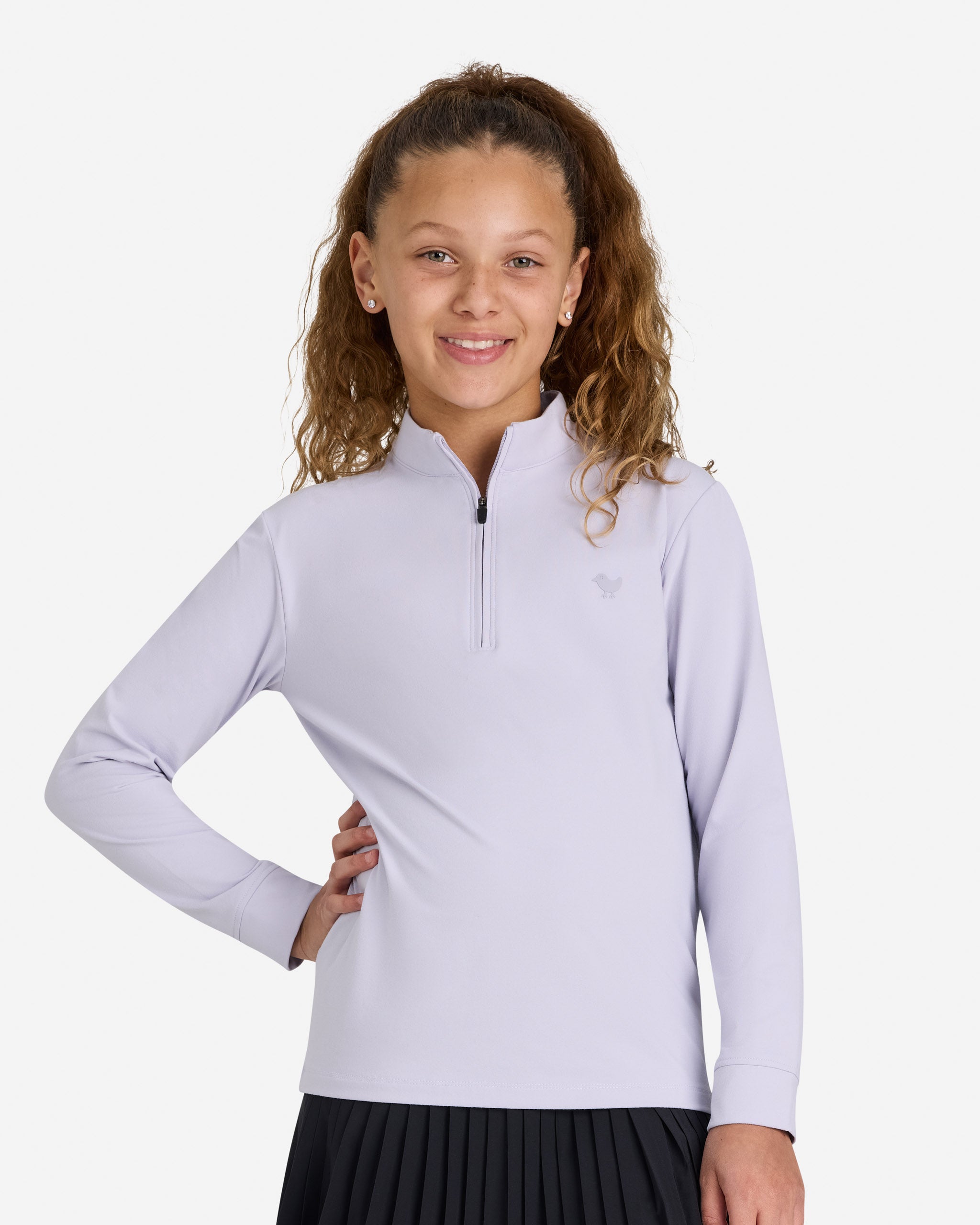 Youth Velocity QZ - Thistle-Youth Quarterzip-Bad Birdie