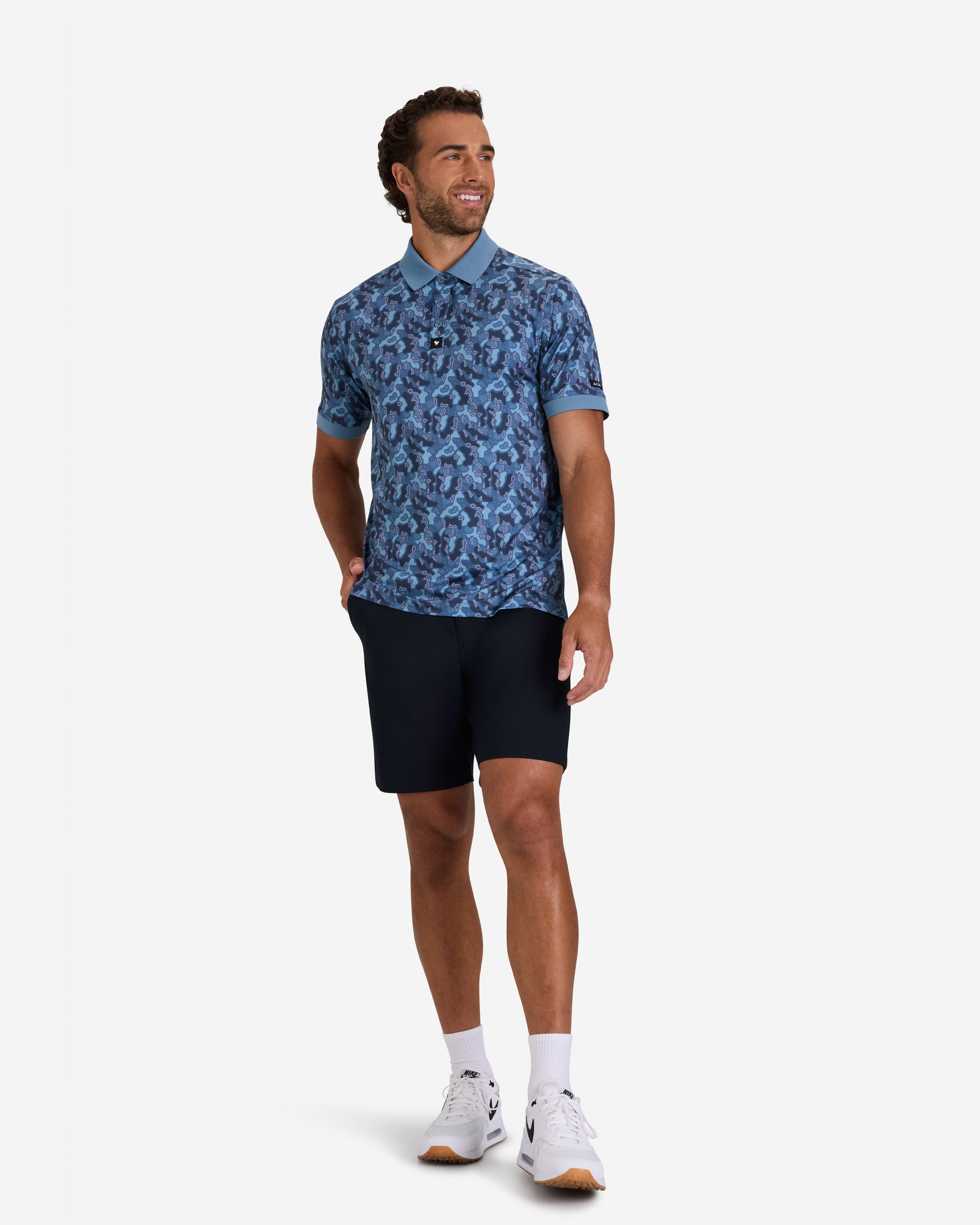 Ridge - Topographic Triumph-Men's Polo-Bad Birdie