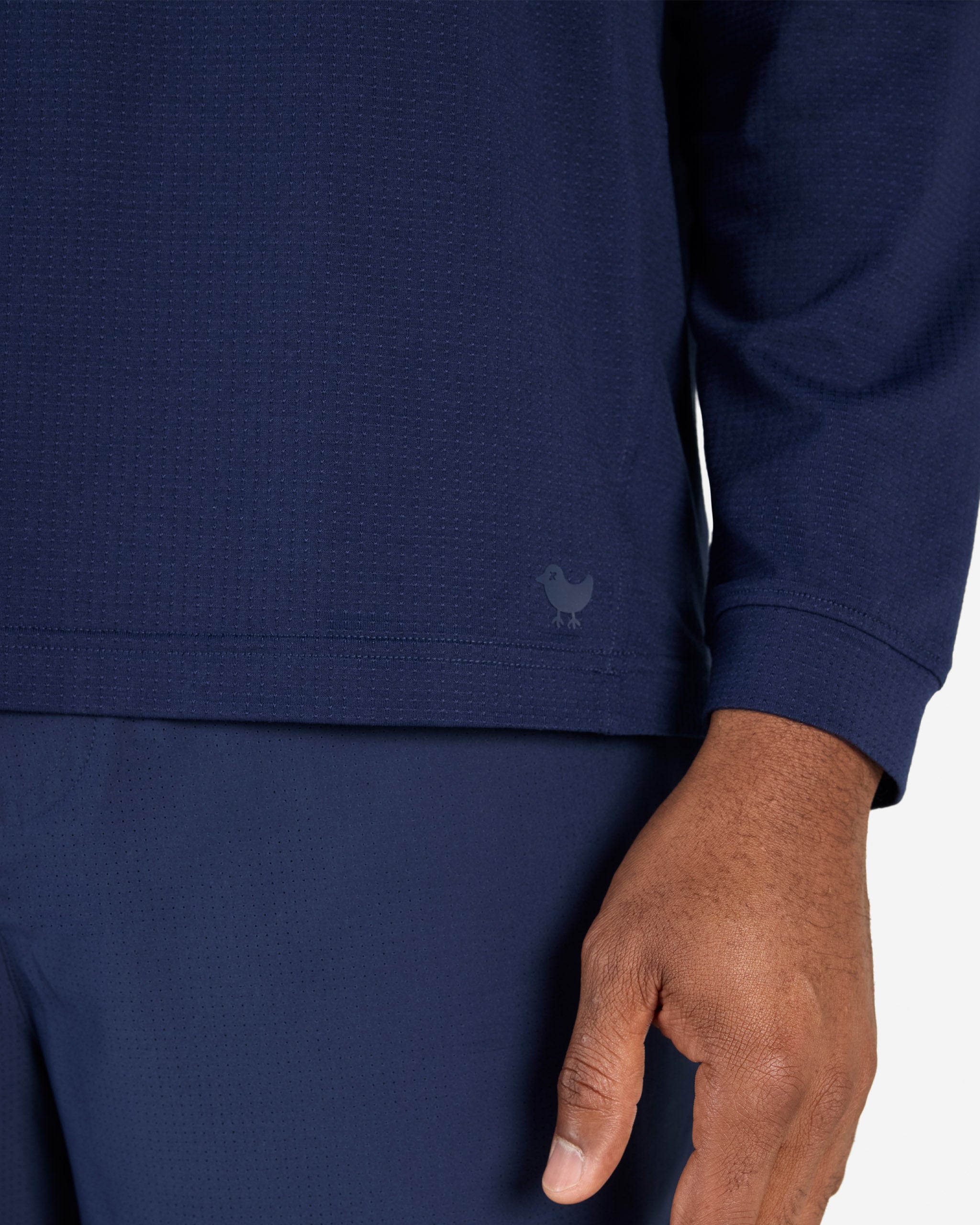 Tempo Cooling Sun Hoodie - Navy-Long Sleeve-Bad Birdie