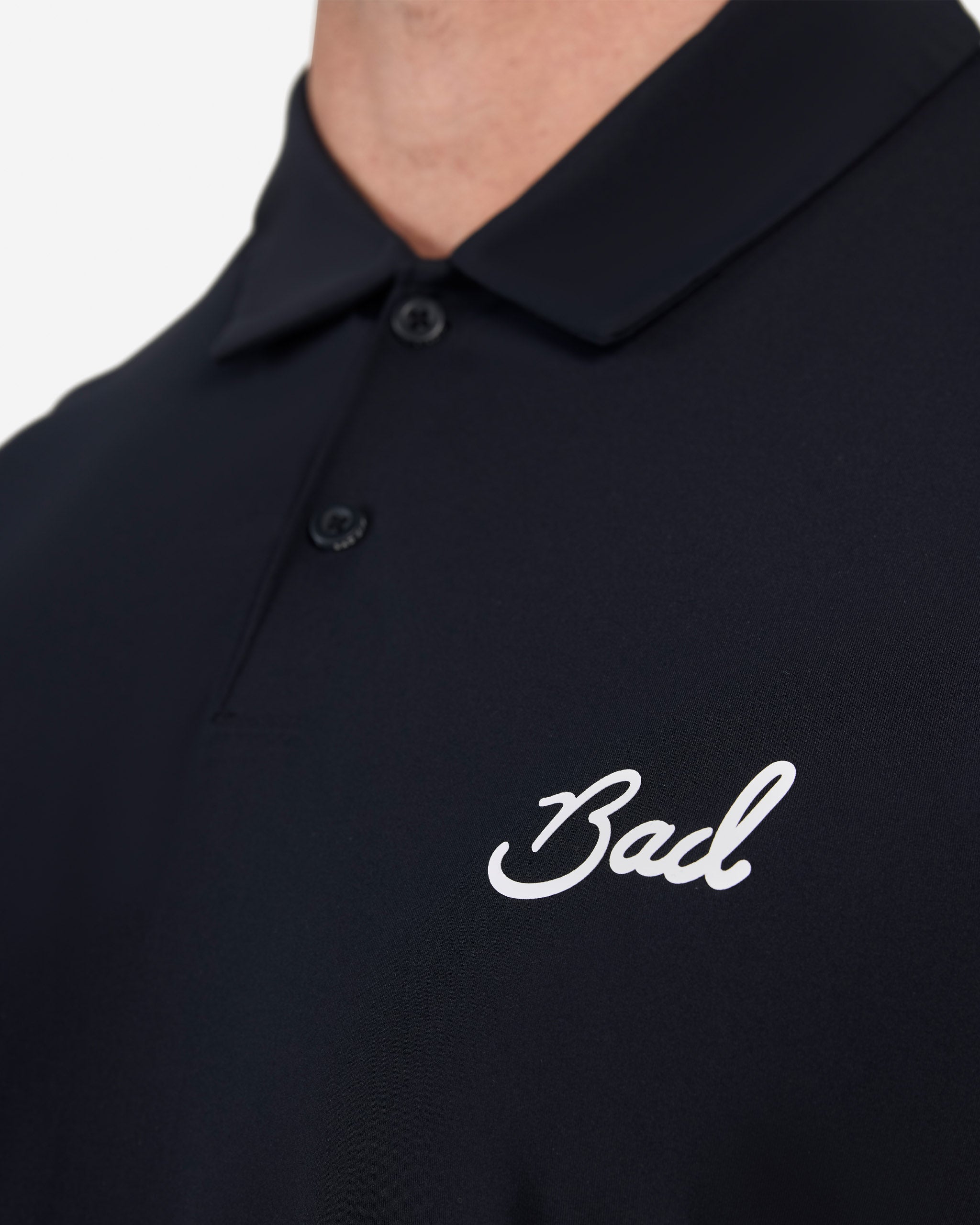 Vapor Cooling Polo - Black-Men's Polo-Bad Birdie