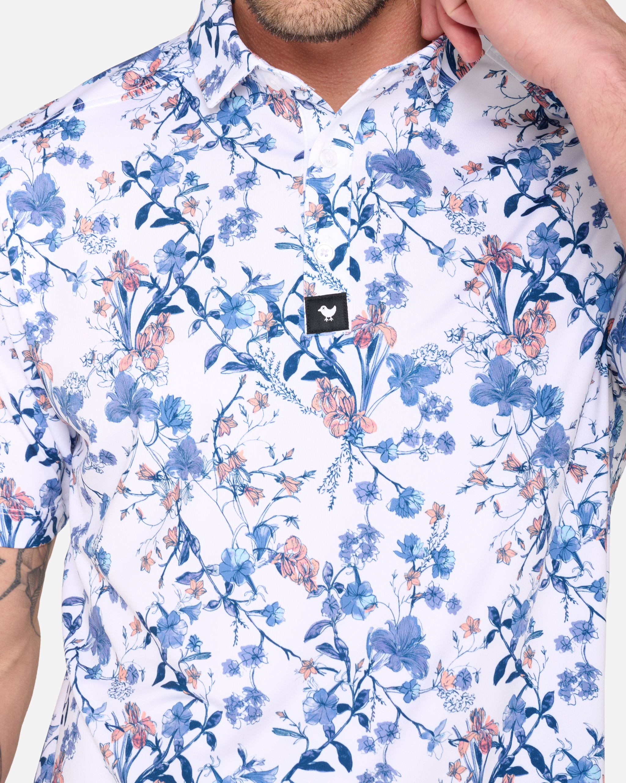 Wild One-Men's Polo-Bad Birdie