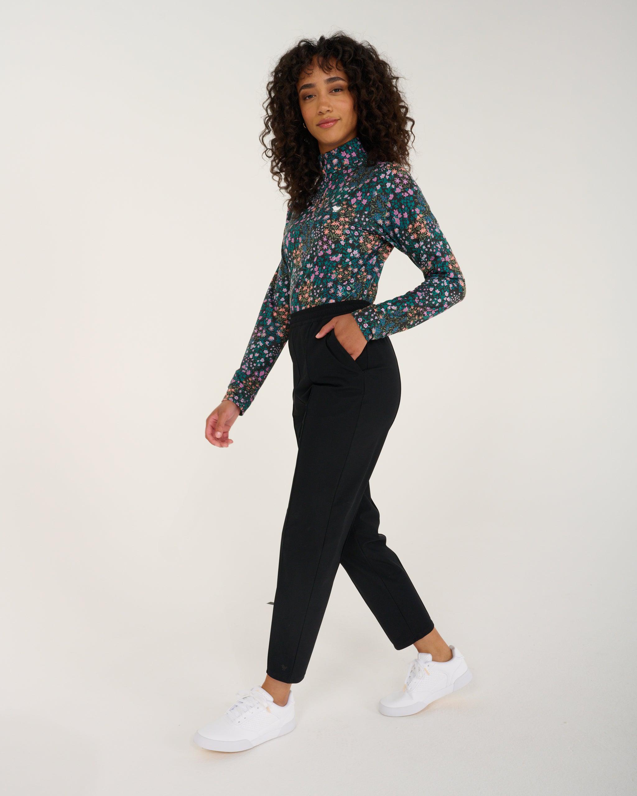 Super Duper Bloom Quarterzip-Women's Quarterzip-Bad Birdie