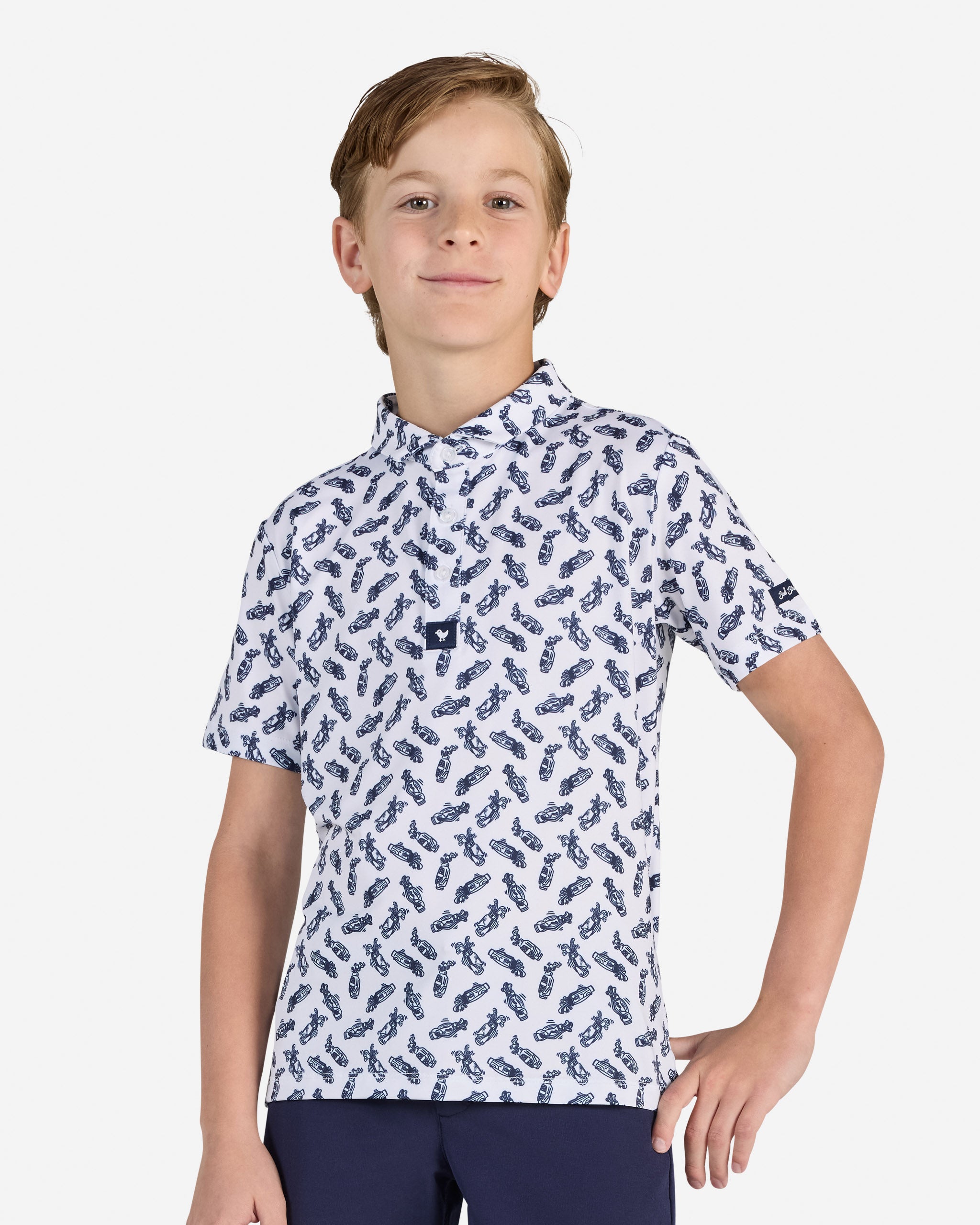 Caddie by Day Youth-Youth Polo-Bad Birdie