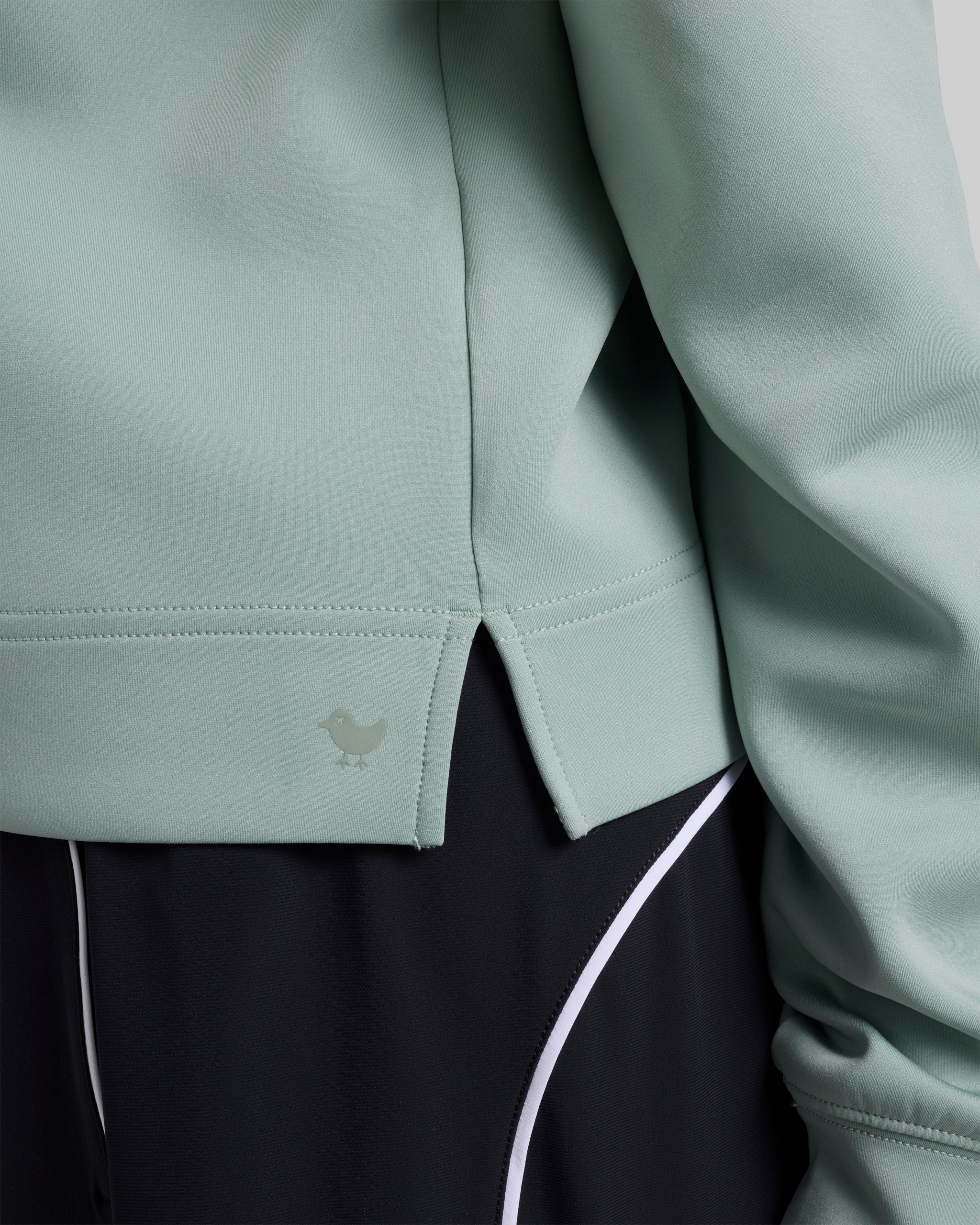 At Ease Quarterzip - Washed sage-At Ease Quarterzip - Bad Birdie