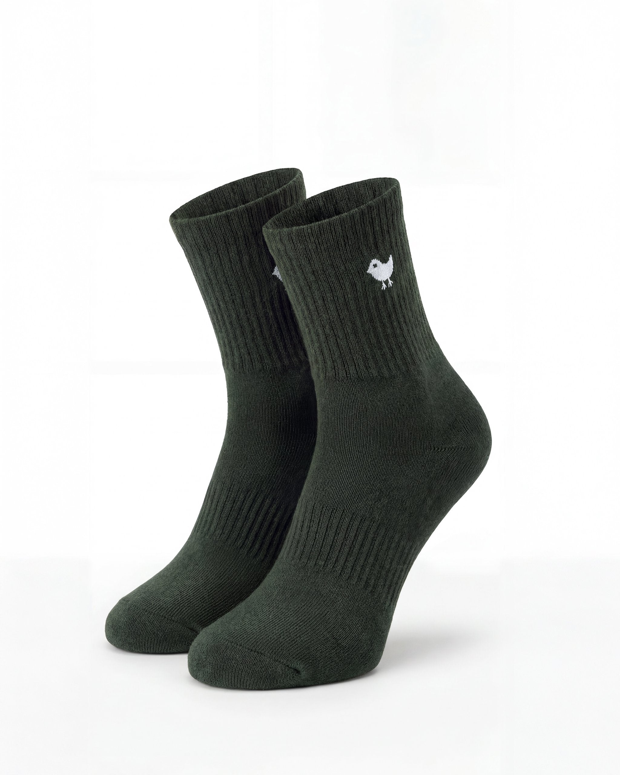 Birdie Quarter Sock - Deep Forest-Socks - Bad Birdie