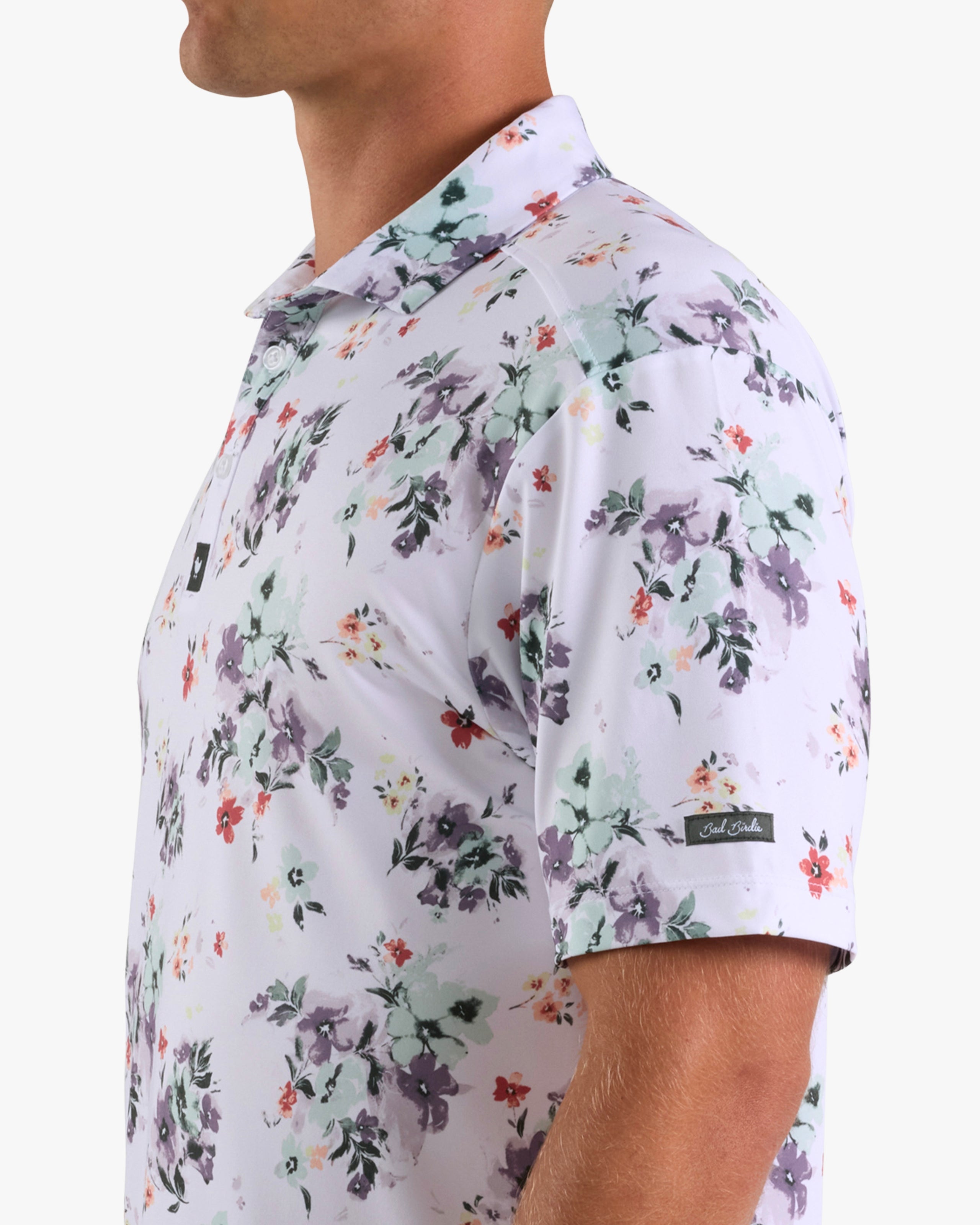 Don't Pick The Flowers-Core Performance Polo - Bad Birdie