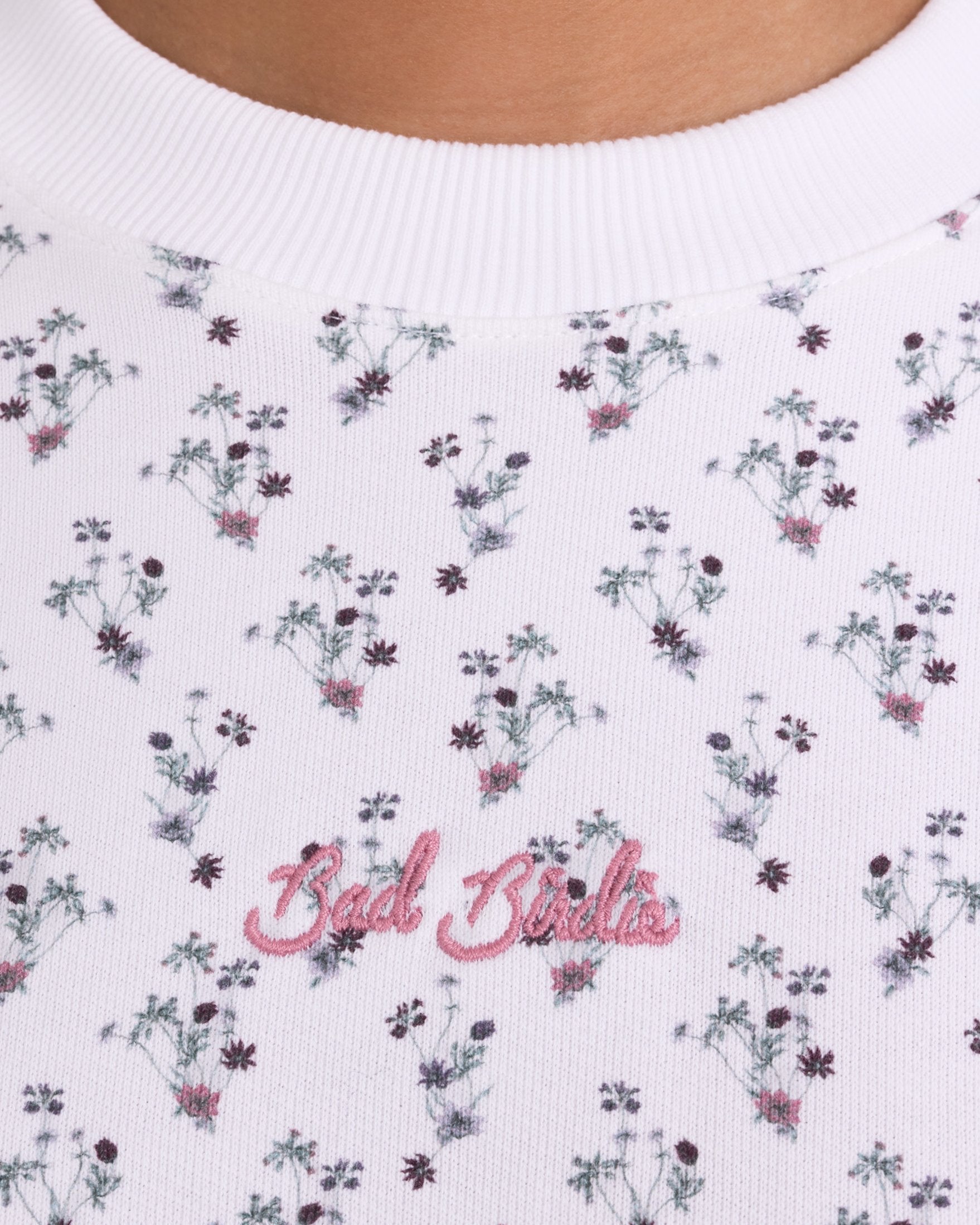 French Terry Crewneck - Petunia Junkie-Women's Crewneck - Bad Birdie