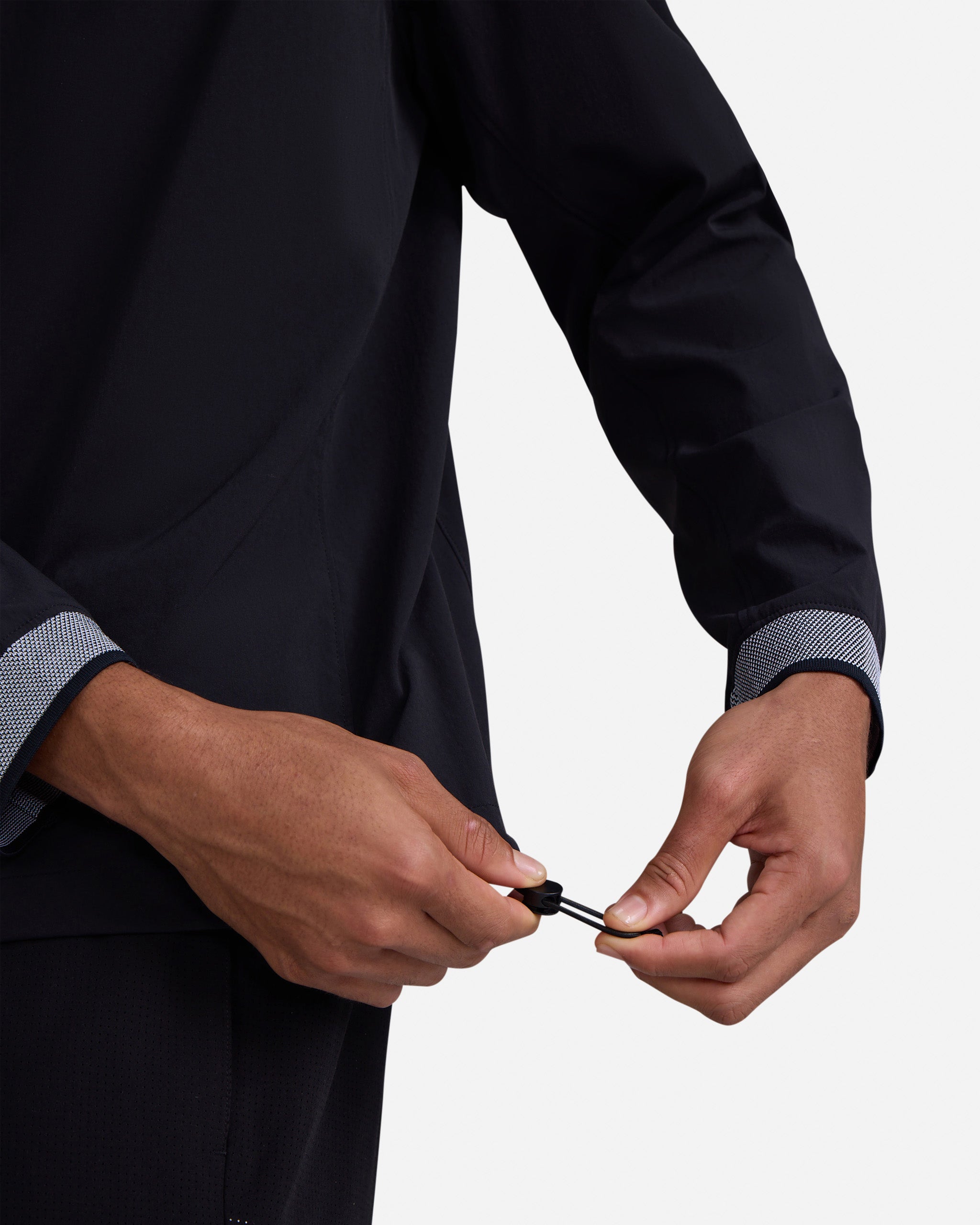 Kinetic Wind Pullover - Black-Men's Jacket-Bad Birdie