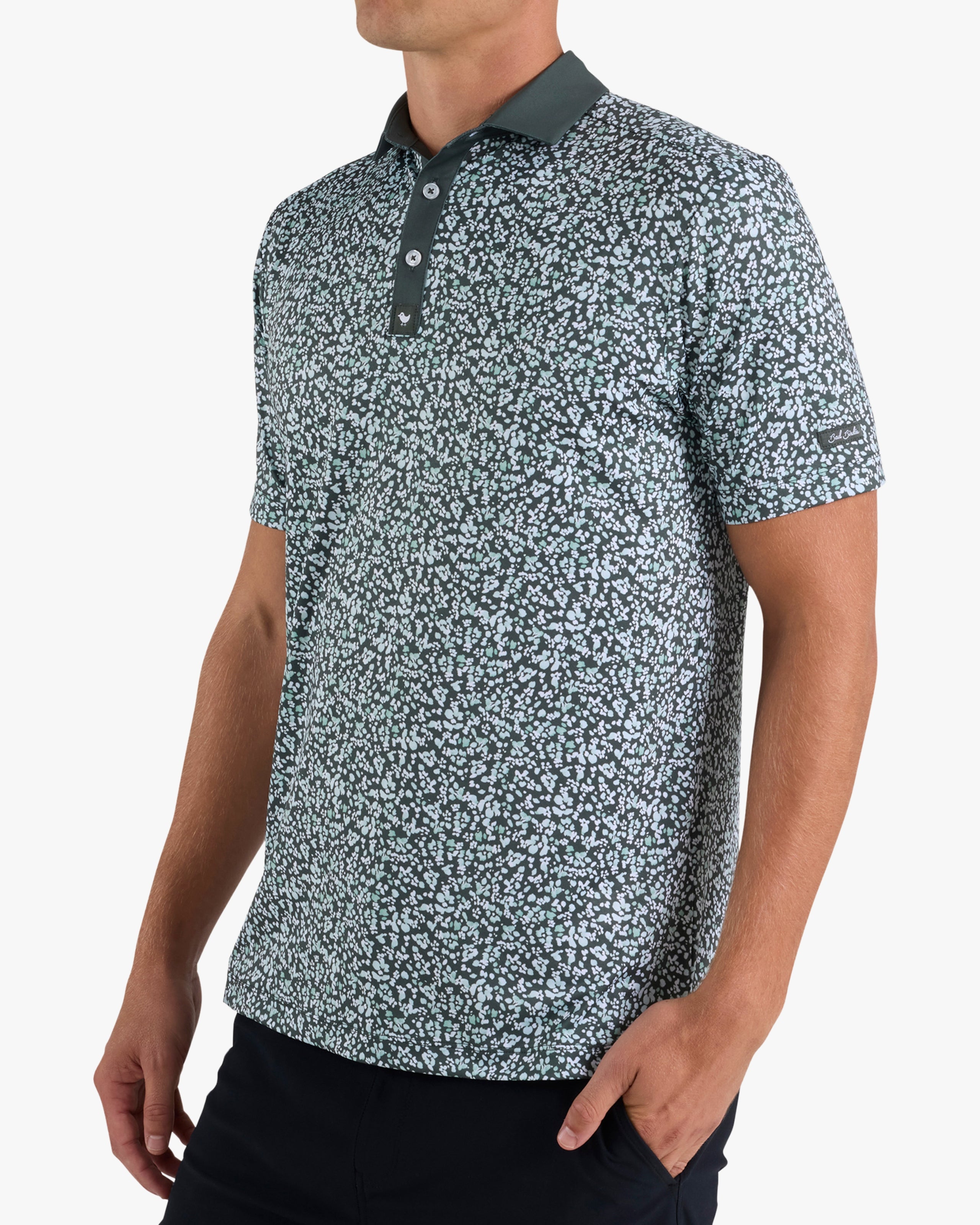 Mini Mood - Washed Sage-Core Performance Polo - Bad Birdie