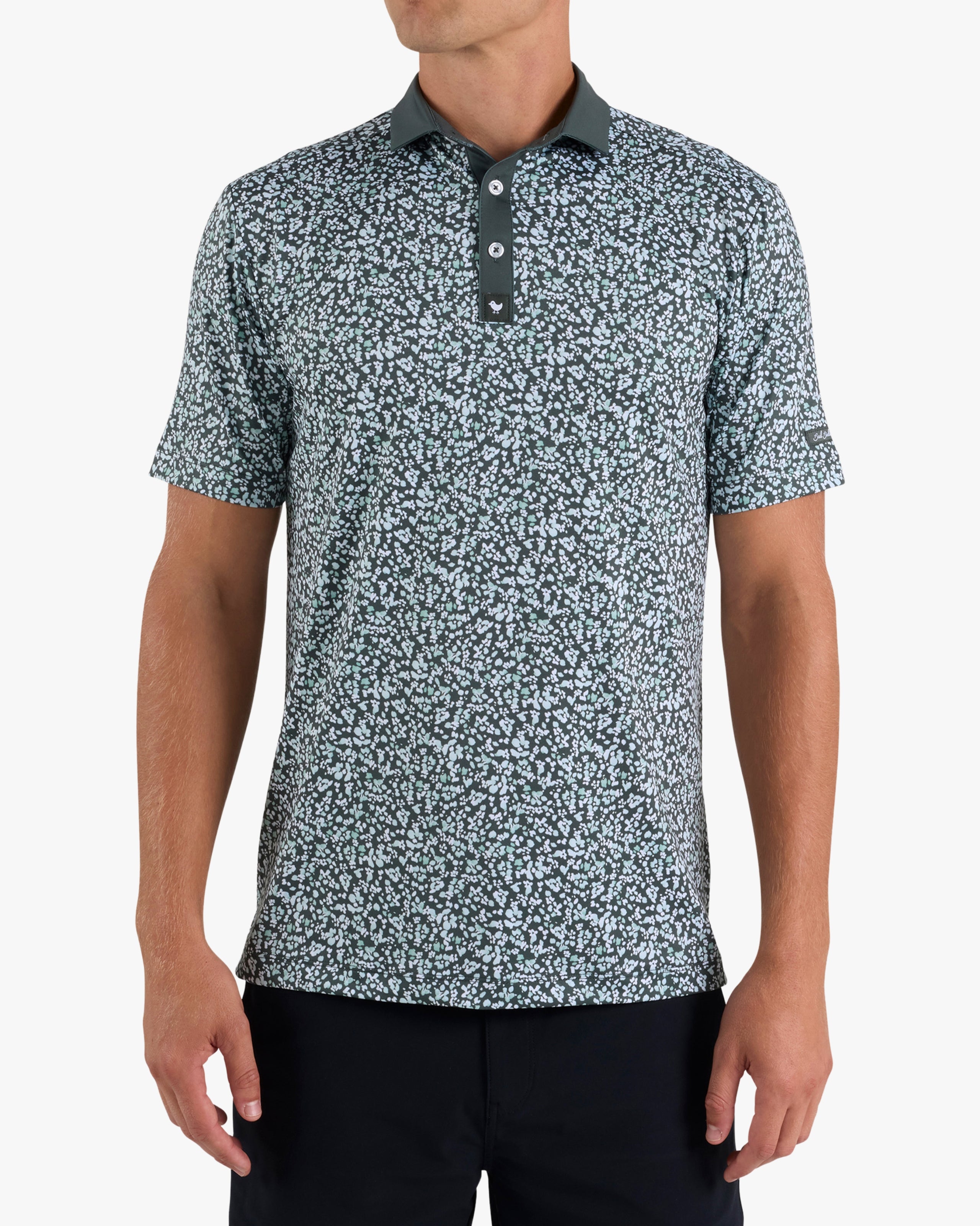 Mini Mood - Washed Sage-Core Performance Polo - Bad Birdie
