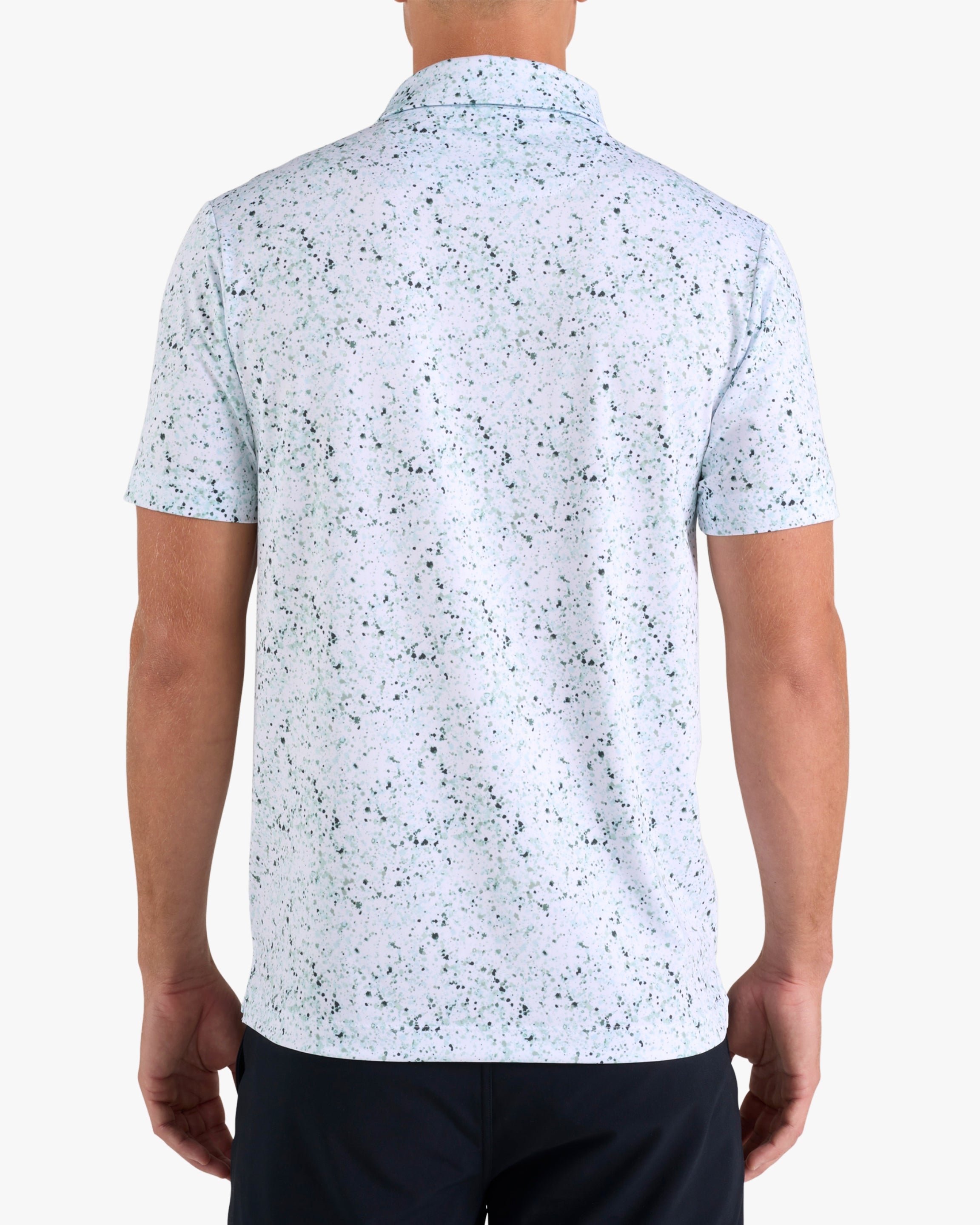 Paint Splatter 3 - Green-Core Performance Polo - Bad Birdie