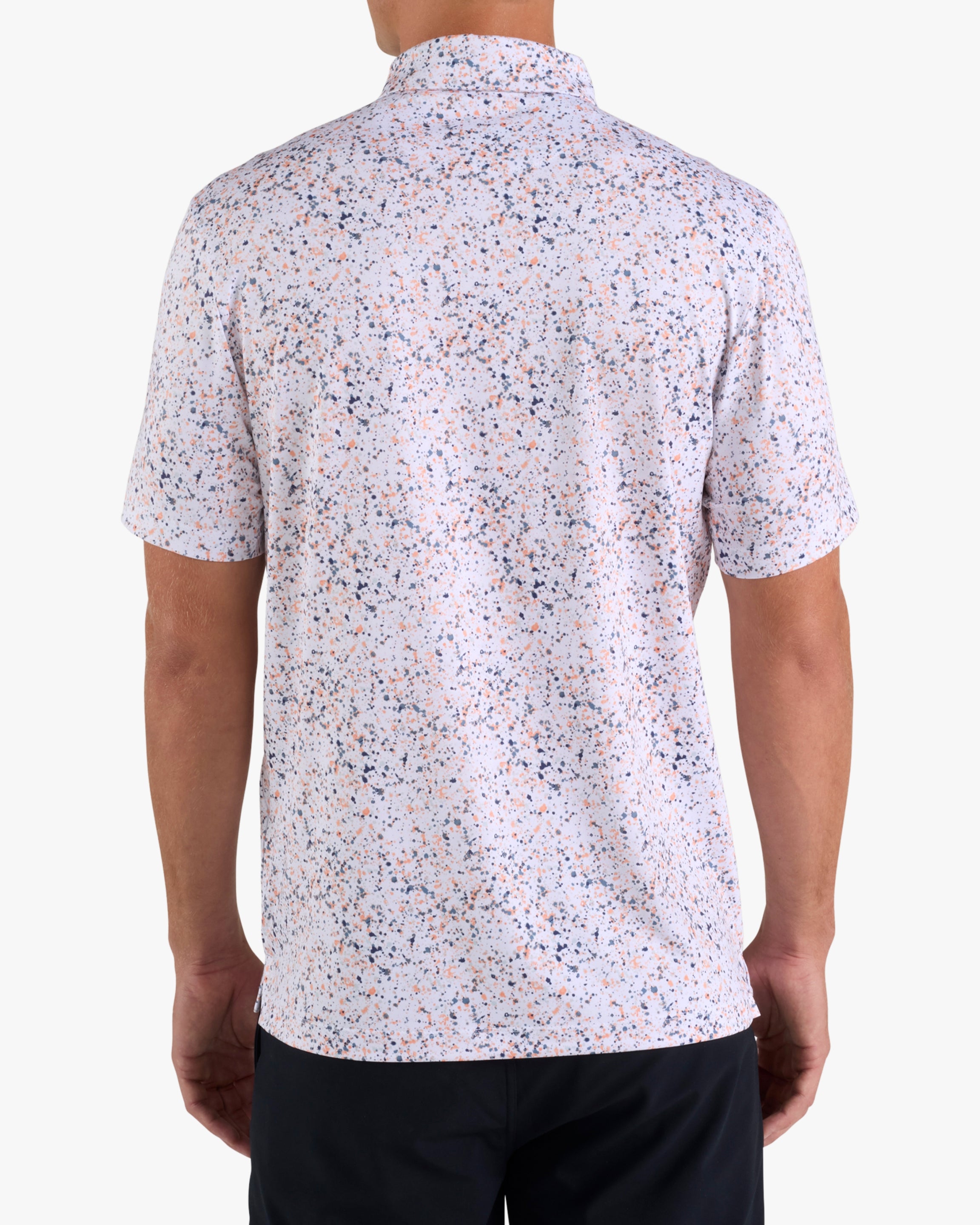 Paint Splatter 3 - Prairie Sunset-Core Performance Polo - Bad Birdie