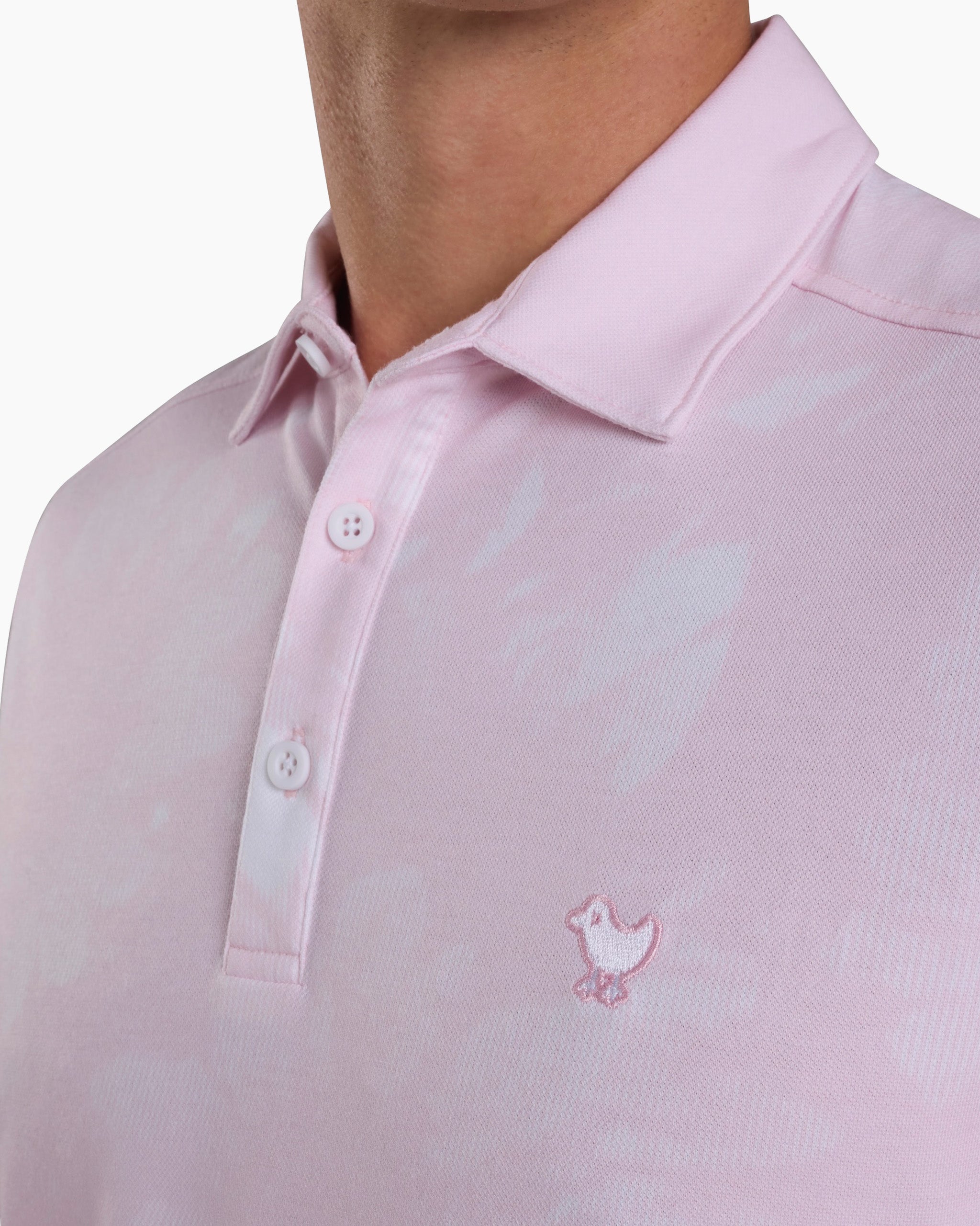 Pique Performance - Pointed Flowers-Pique Performance Polo - Bad Birdie